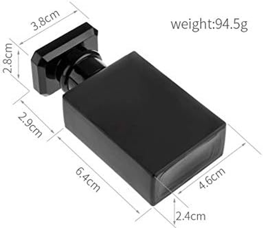 Black Perfume Bottle 30Ml Empty Atomiser, Black, 30Ml