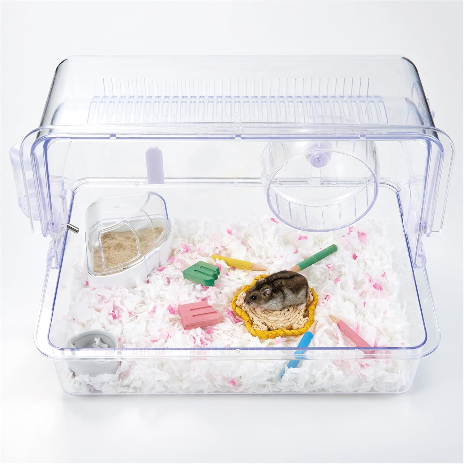 Minimal Land ML-662 Hamster Carnival Star Mat, Set of 2, Natural Material, Star Shape Mat, for Small Animals, Safe to Bite image number 5