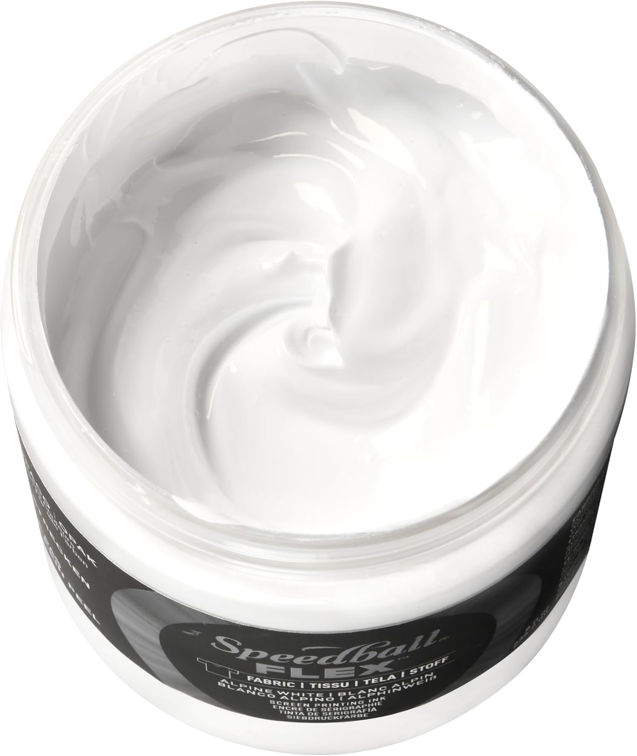 Speedball Flex Screen Printing Fabric Ink Alpine White, 236Ml, Eco-Friendly and Non-Toxic, Bright and Vibrant Colour, Ideal for Various Crafting and Artistic Projects image number 6