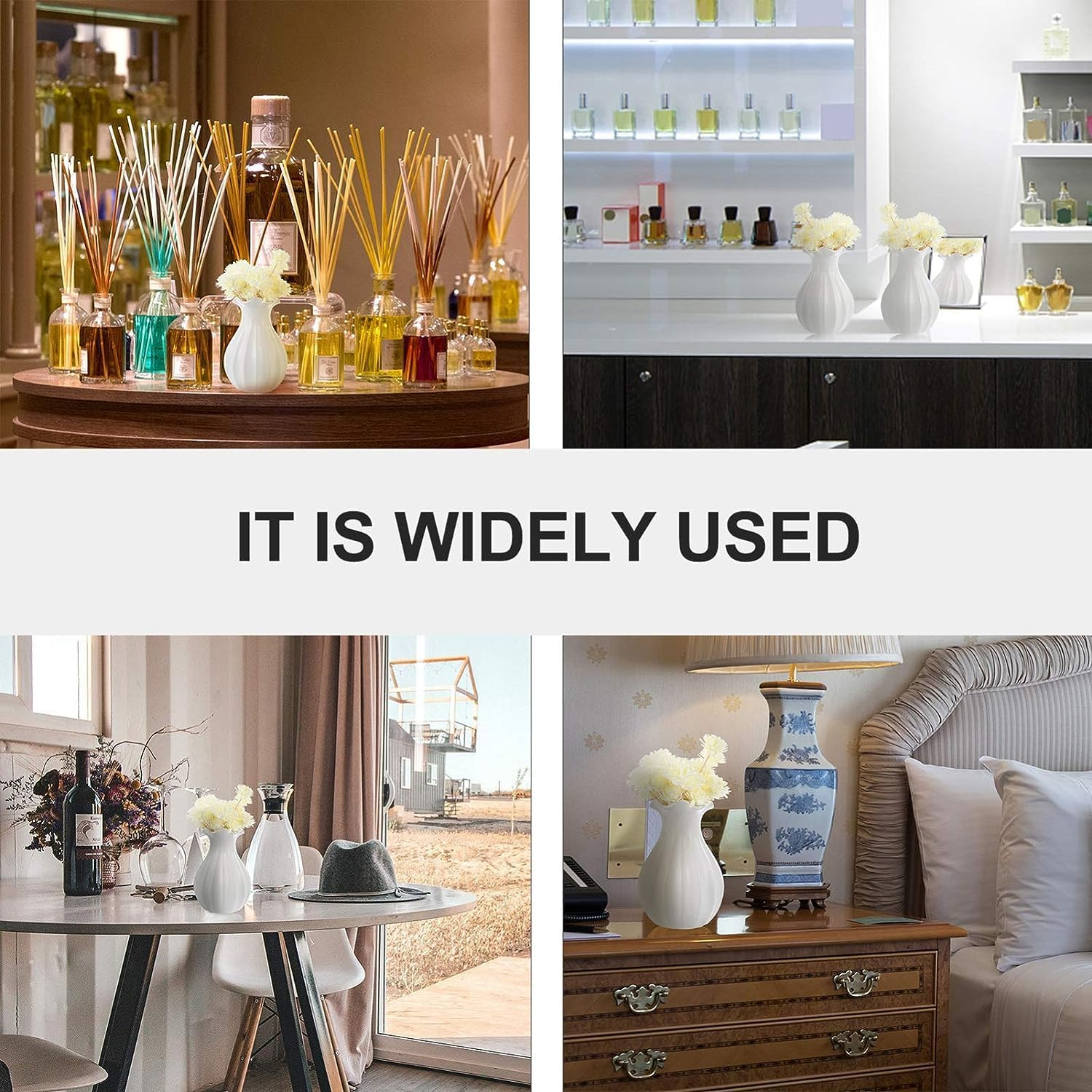 Dining Table Decor Cake Decorating 30Pcs Reed Diffuser Sticks Rattan Flower Rose Replacement Refill Rattan Sticks for Essential Oil Diffuser Cake Tester Dining Room Table Decor image number 3