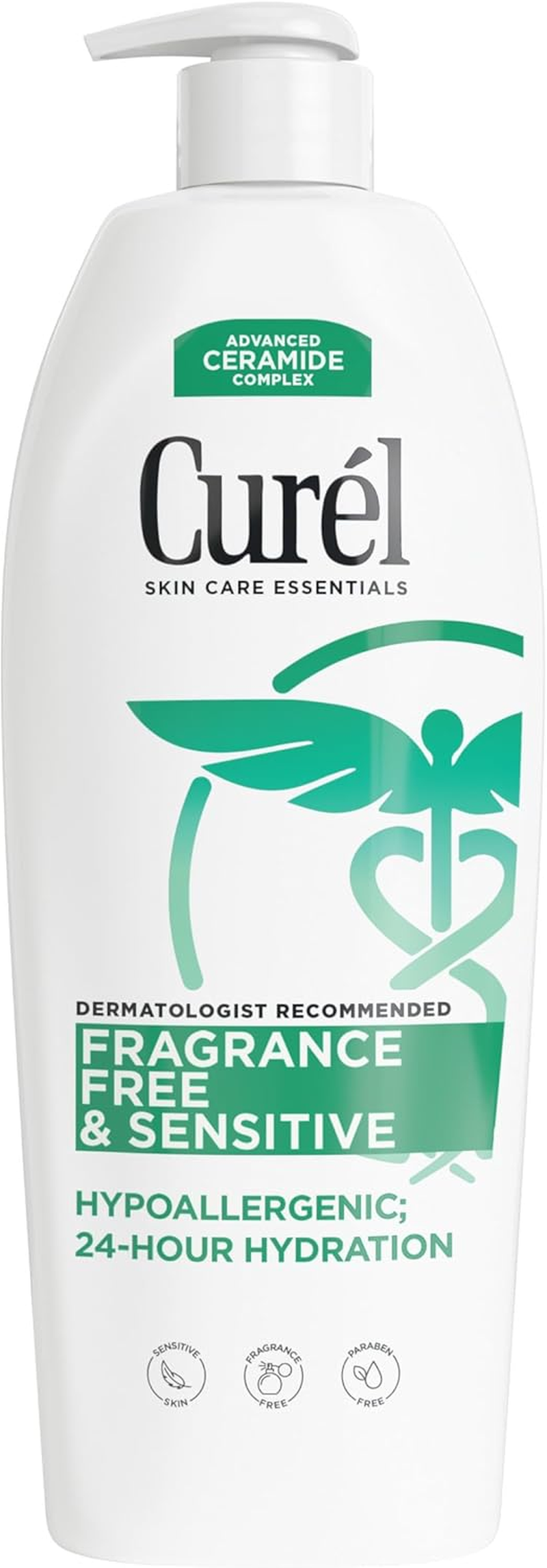 Curel Fragrance Free Comforting Body Lotion, Unscented Dry Skin Moisturizer for Sensitive Skin, with Advanced Ceramide Complex, Repairs Moisture Barrier, 20 Oz image number 3