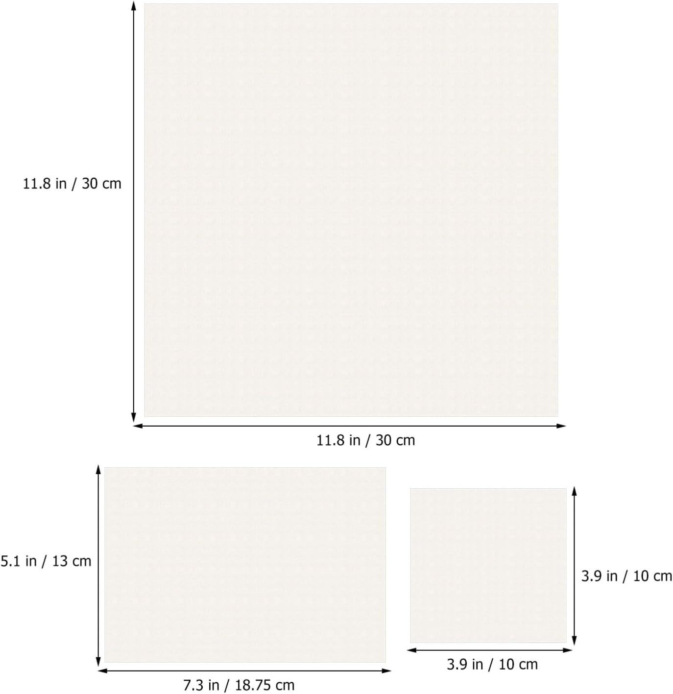 Ibasenice 55Sheets Canvas Paper for Oil Painting Watercolor and Drawing Fine Texture Multiple for Artists and Craft Projects image number 3