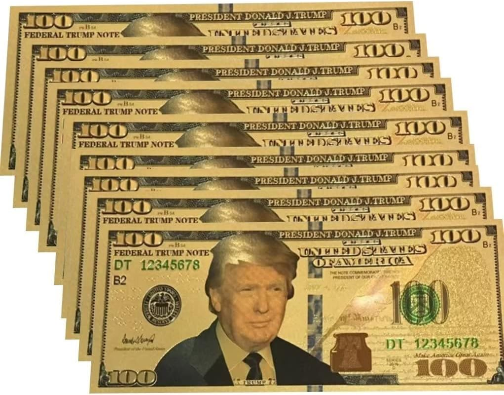 Black Gold Dollar Bills, 100 Gold Bills Bank Note for Collectors, 10Pc-100 Black Gold