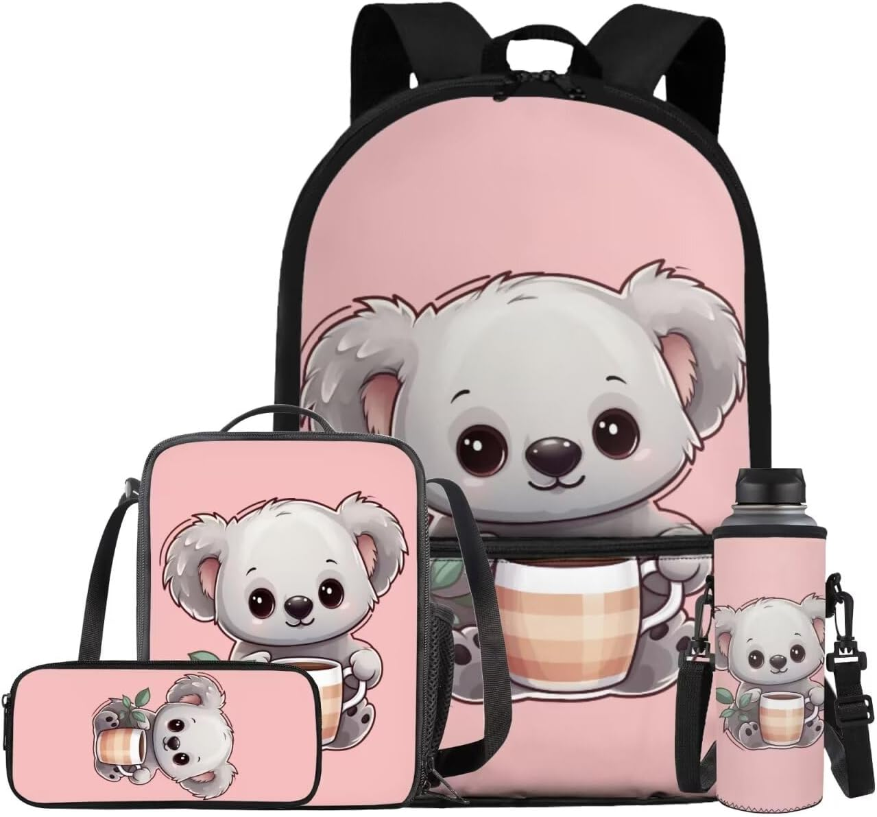XXQGOMG Elementary School Backpack for Toddler Girls Boys School Bag and Lunch Bag Set 4 in 1 image number 5