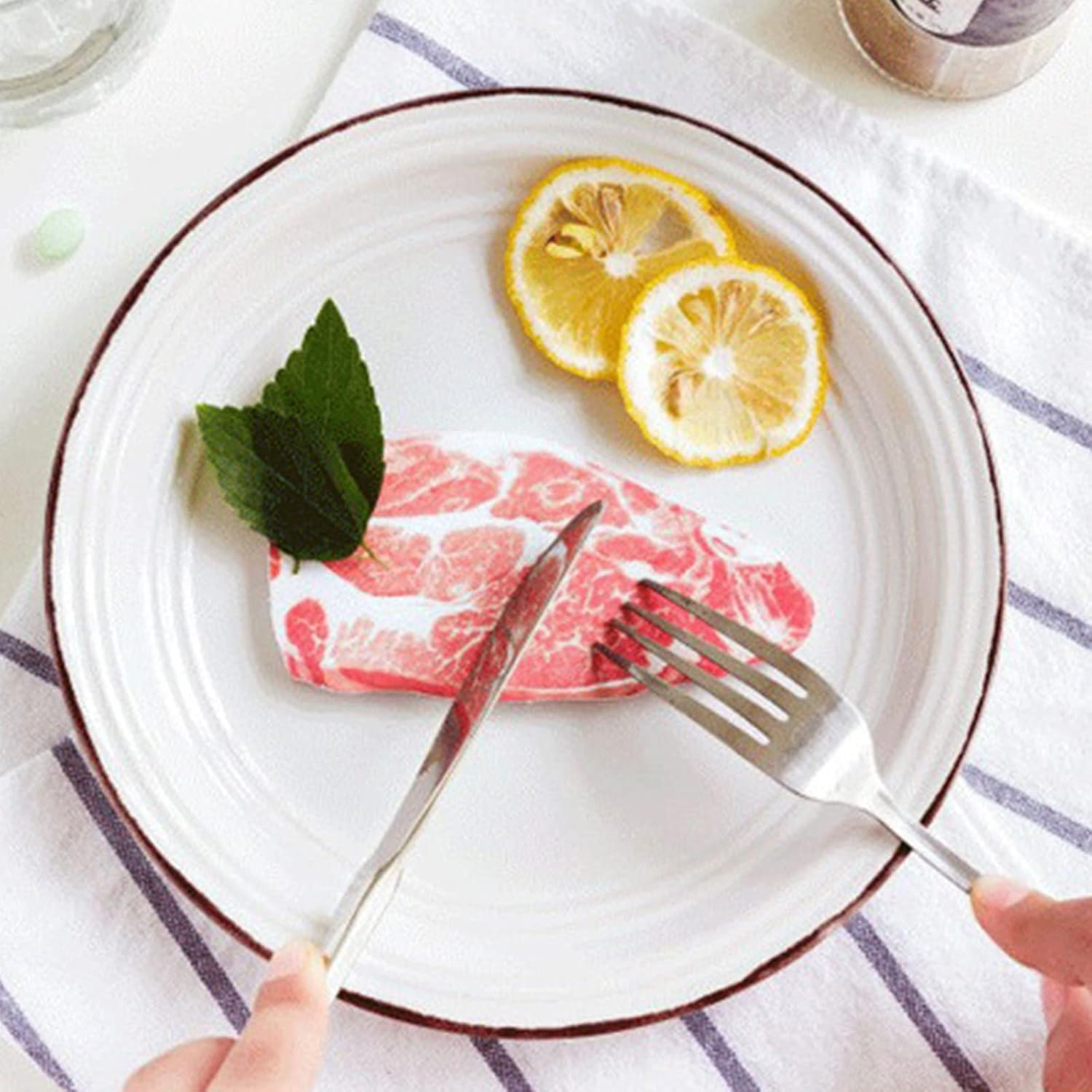 Packs of 8 Novelty Sticky Notes Meat Shape Memo Notes Cute Note Pads Reminder Studying Home Office Supplies image number 2