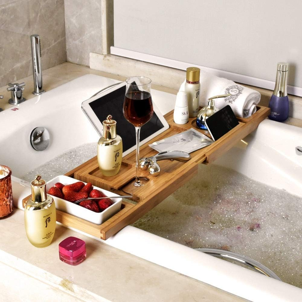 Tokyia Hot Tub Tray Room Tray with Extension Tablet Sides Built in Book Holder Tray Mobile and Integrated Cup Holder and Other Accessories in The image number 3