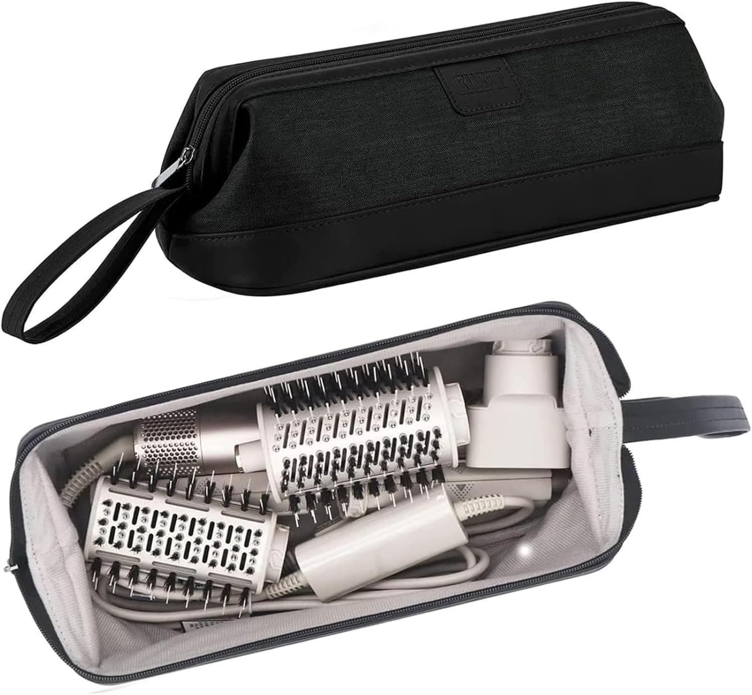 Portable Travel Storage Bag Compatible with Dyson Supersonic Hair Dryer/Dyson Airwrap Styler/Dyson Corrale Hair Straightener, Black, Travel - Gray image number 6