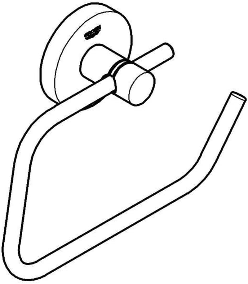 GROHE 40689EN1 Essentials Wall-Mounted Toilet Paper Holder, Brushed Nickel Infinity Finish - Brushed Nickel Infinity image number 2