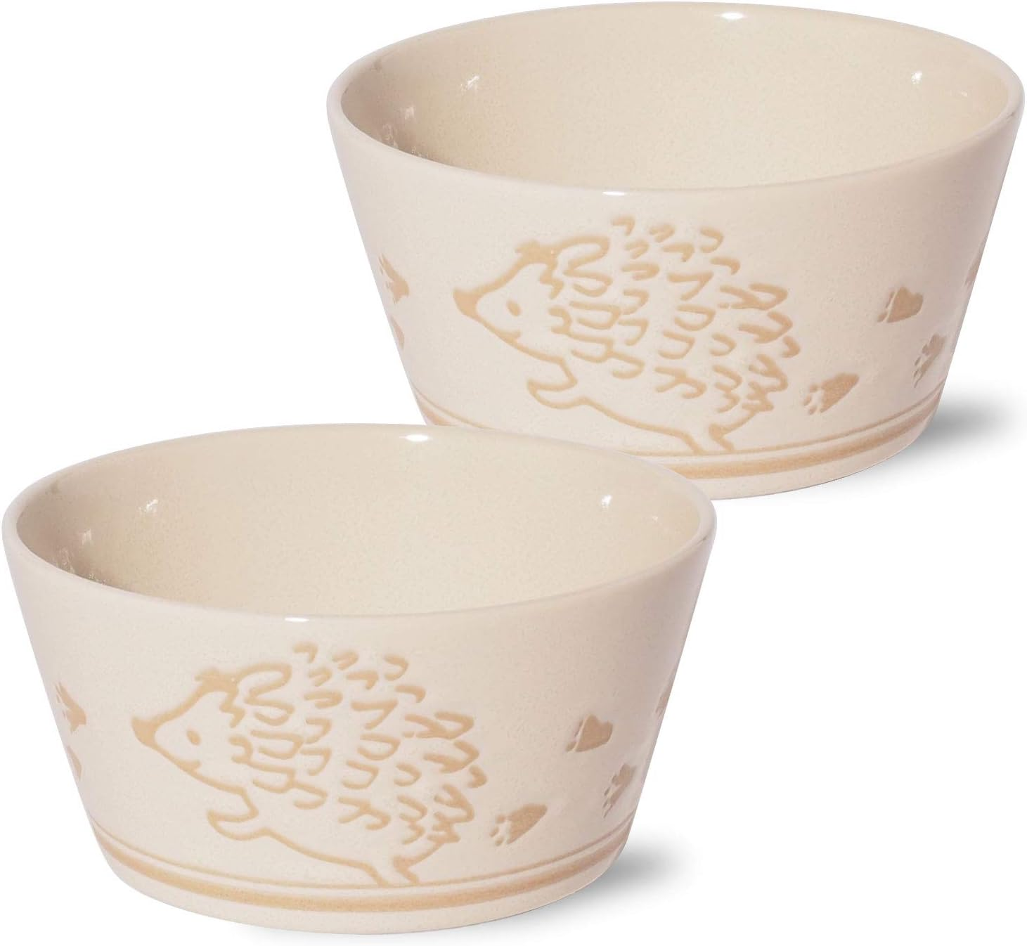 Miniru Pottery Small Bowl Hedgehog Ame Diameter 5.3 Inches (13.1 Cm) Lightweight Cutting Small Bowl &Phi;5.24&times;H2.36In