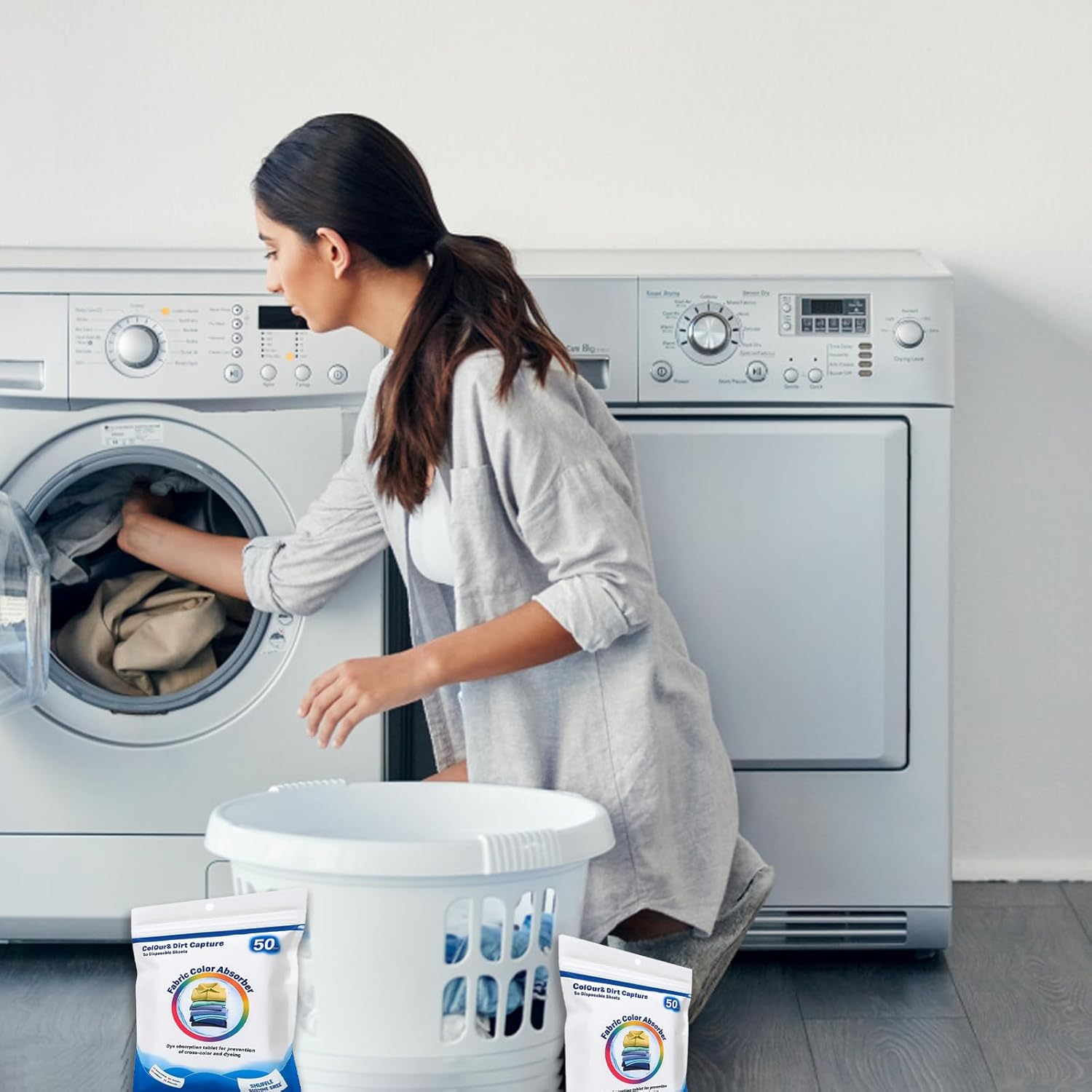 Laundry Sheets, 100 Pcs Dye Trapping Sheets, Colour Catcher for Washing Machine, Laundry Sheets Travel Prevent Colour for Mixed Loads, Travel Laundry Essential image number 3