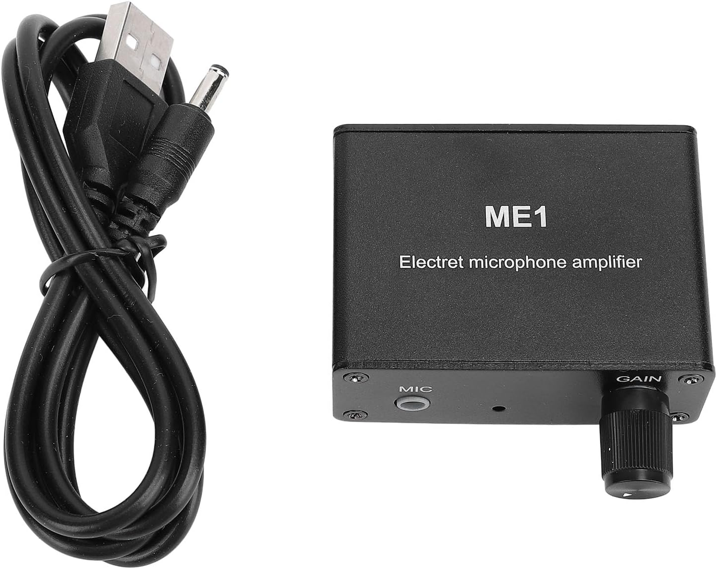 Microphone Preamp, Electret Microphone Amp, Adjustable Gain 0-20Db Sound Amplifier, Audio Booster, Microphone Preamplifier for Podcast, Livestream, Broadcasting image number 3