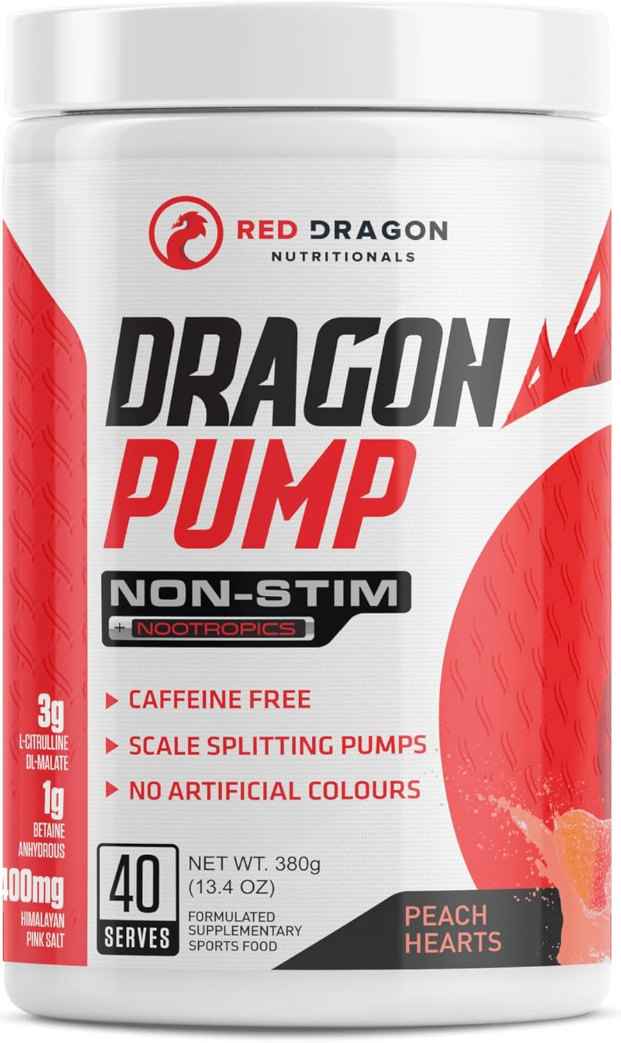 Red Dragon Nutritionals Dragon Pump Non-Stim Pre Workout Powder 380 G, Strawberry Burst image number 1