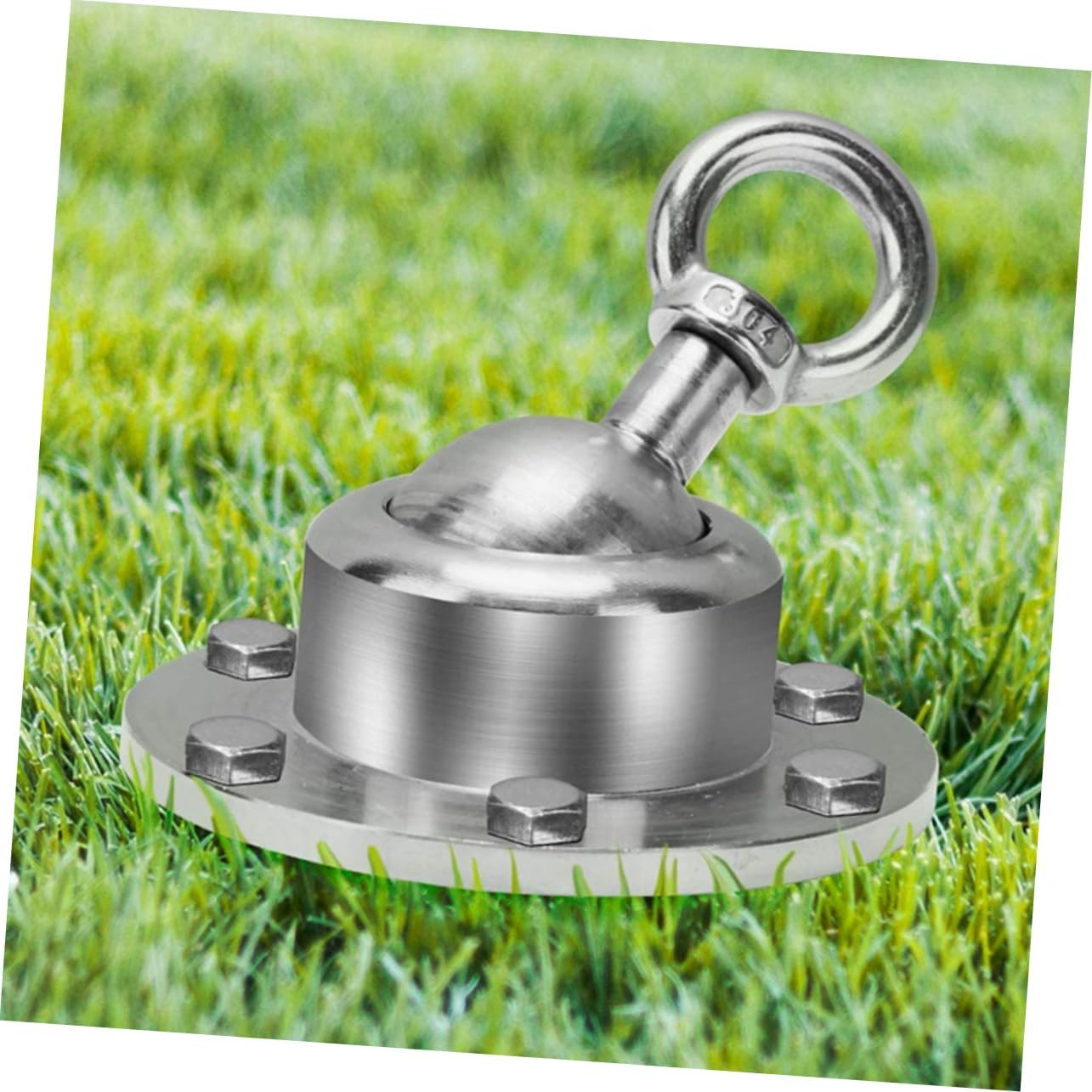 CANIGHT 1Set Rotating Dog Tie Out Stake Heavy Duty Ground Anchor for Dogs Outdoor Dog Stake for Camping Hiking Dog Training and More Stable Support for Tents and Turf image number 4