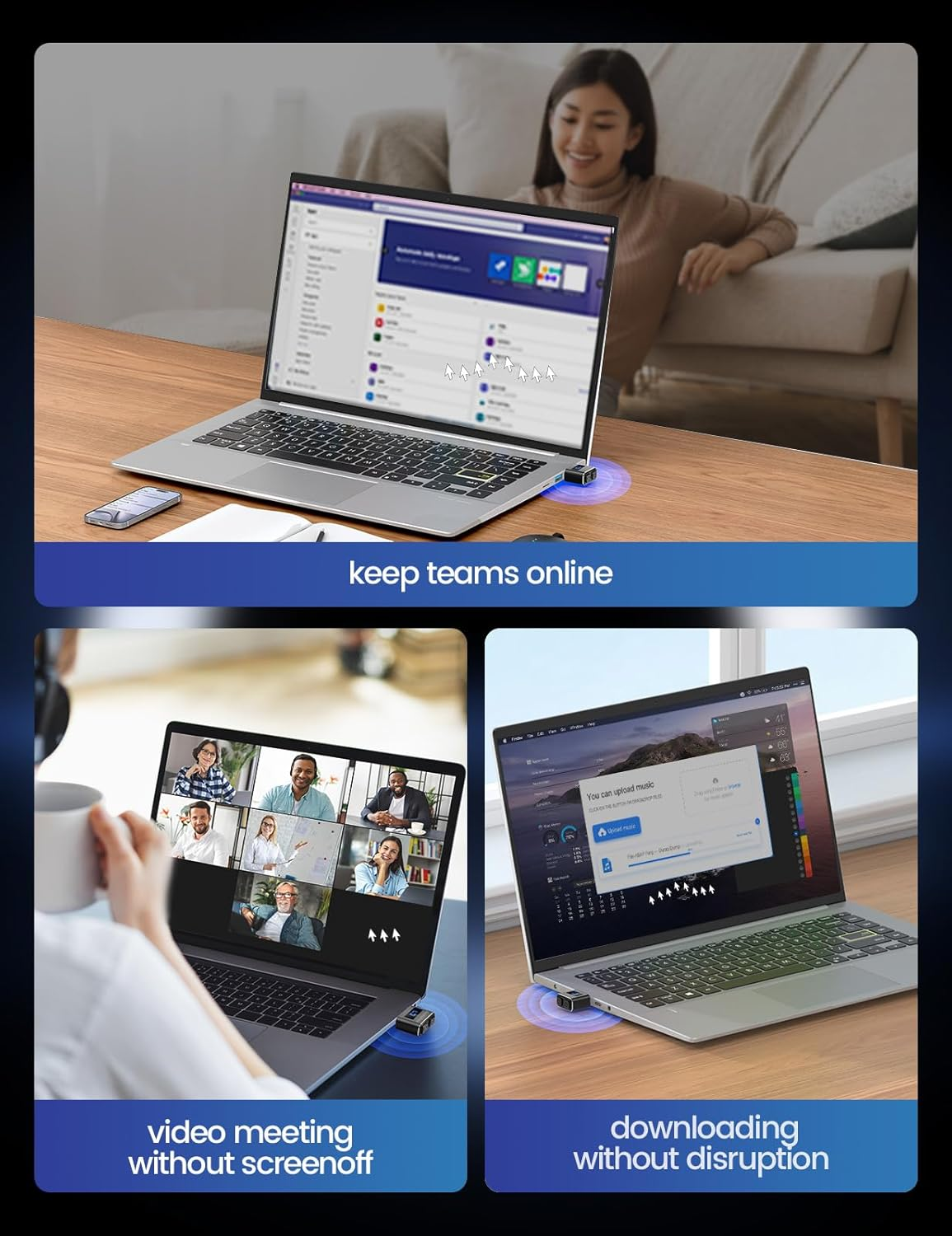 Meatanty USB Mouse Jiggler Tiny Undetectable Mouse Mover with Separate Mode and ON/OFF Buttons,Digital Display and Protective Cover,Supports Multi-Track,Driver-Free,Plug-And-Play Keeps Pc/Laptop Awake image number 5