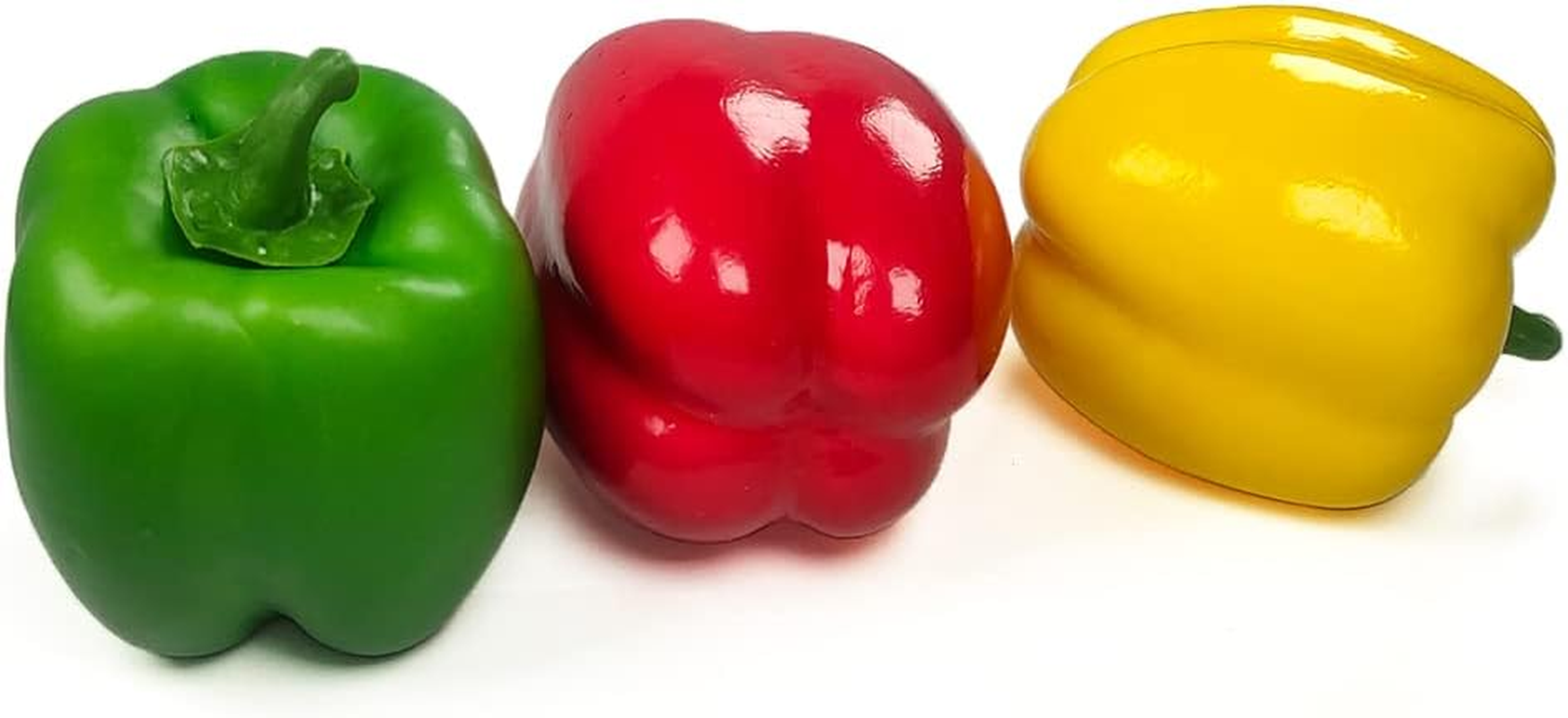 9 Pcs Artificial Bell Pepper Fake Chili Pepper Lifelike Fake Vegetable Colorful Pepper for Home Kitchen Decoration Props Artificial Mixed Pepper Set