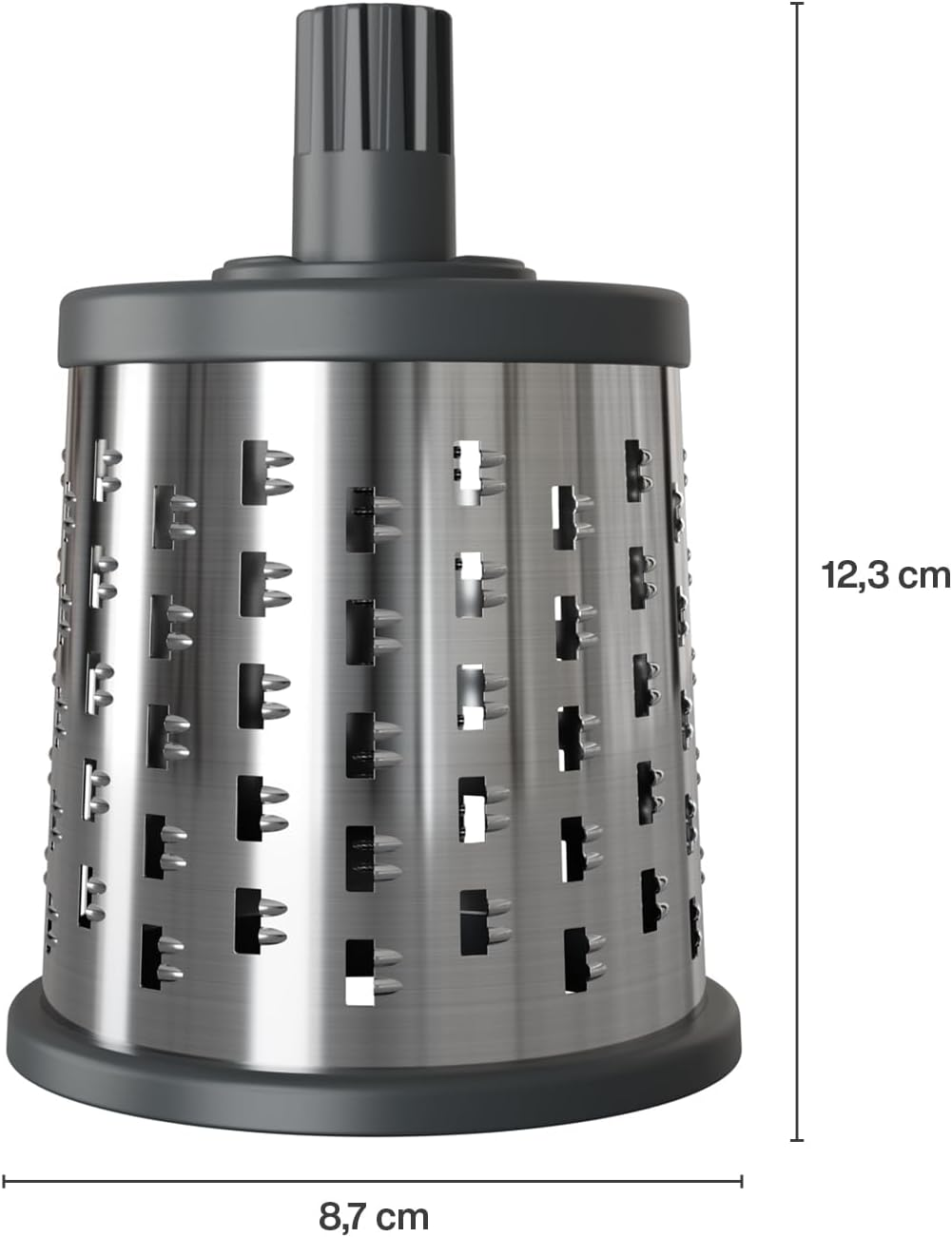 Zyliss Universal/Bircher Drum Grater | High-Quality Stainless Steel Design for Effortless Grating of Apples, Cereals, and Granola | Sharp, Durable Blades | Compatible with Zyliss Rotary Cheese Grater image number 5