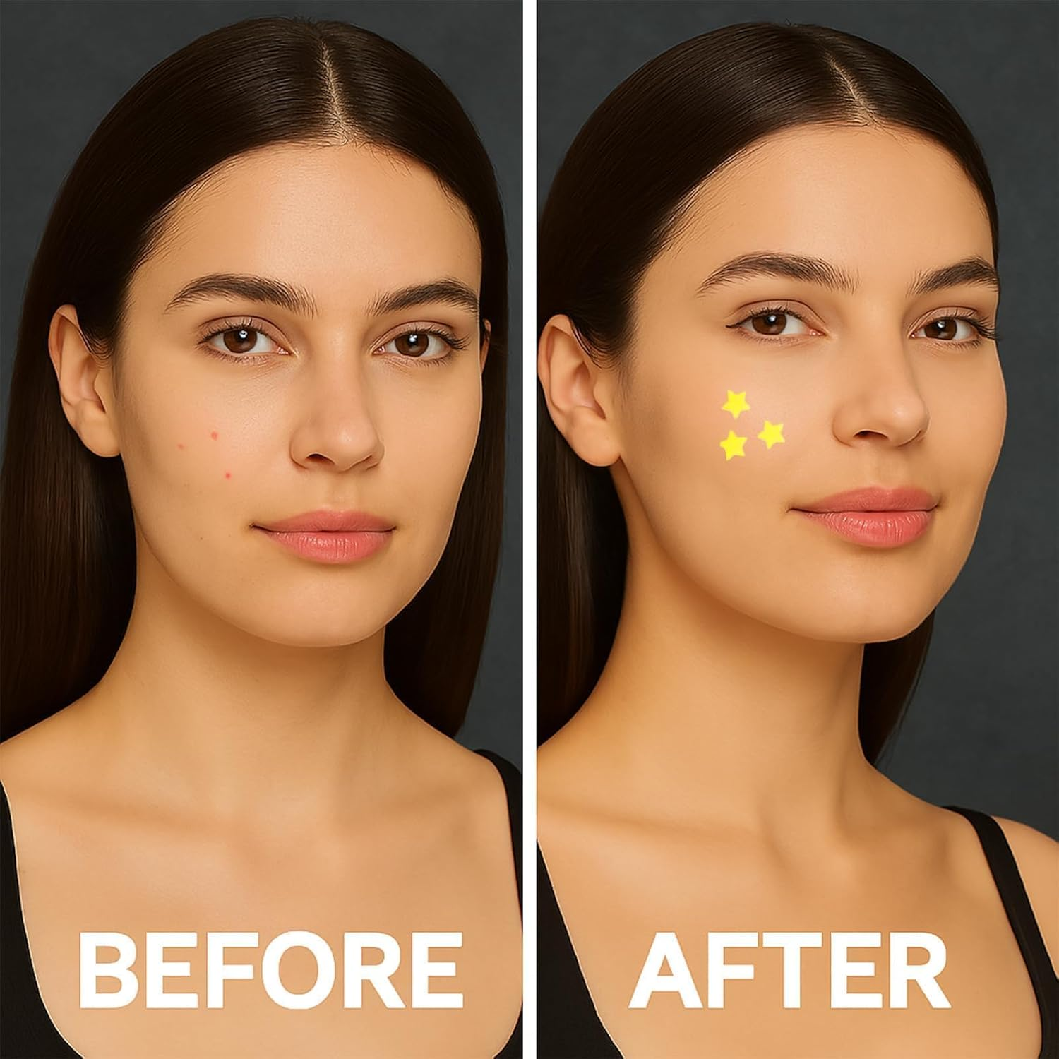 64Pcs Pimple Patches Stars, Star Pimple Patches, Star Spot Patches and Reduce Redness for Face and Skin image number 5