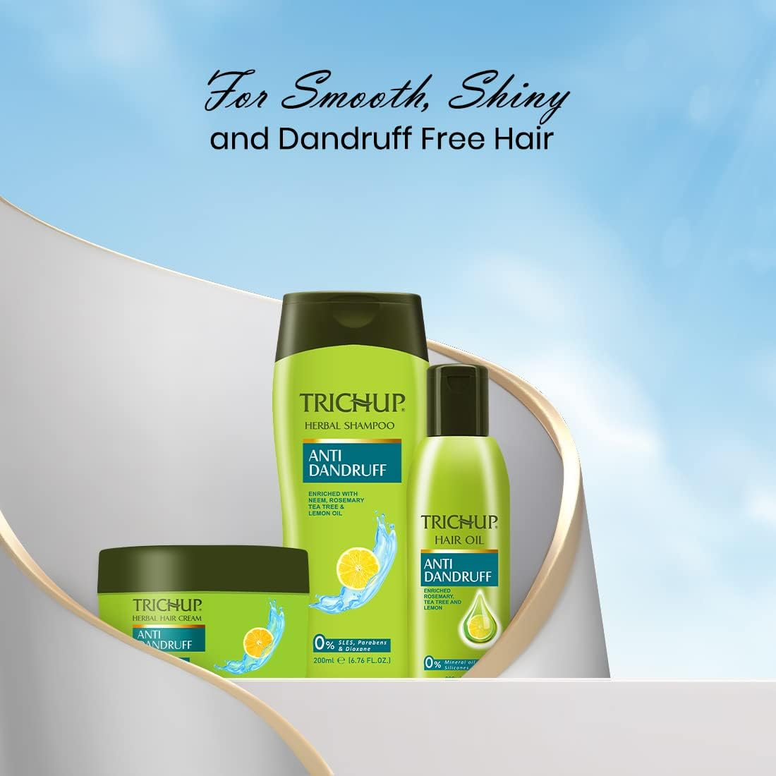 Trichup anti Dandruff Shampoo (200Ml X 2) (Pack of 2) image number 4