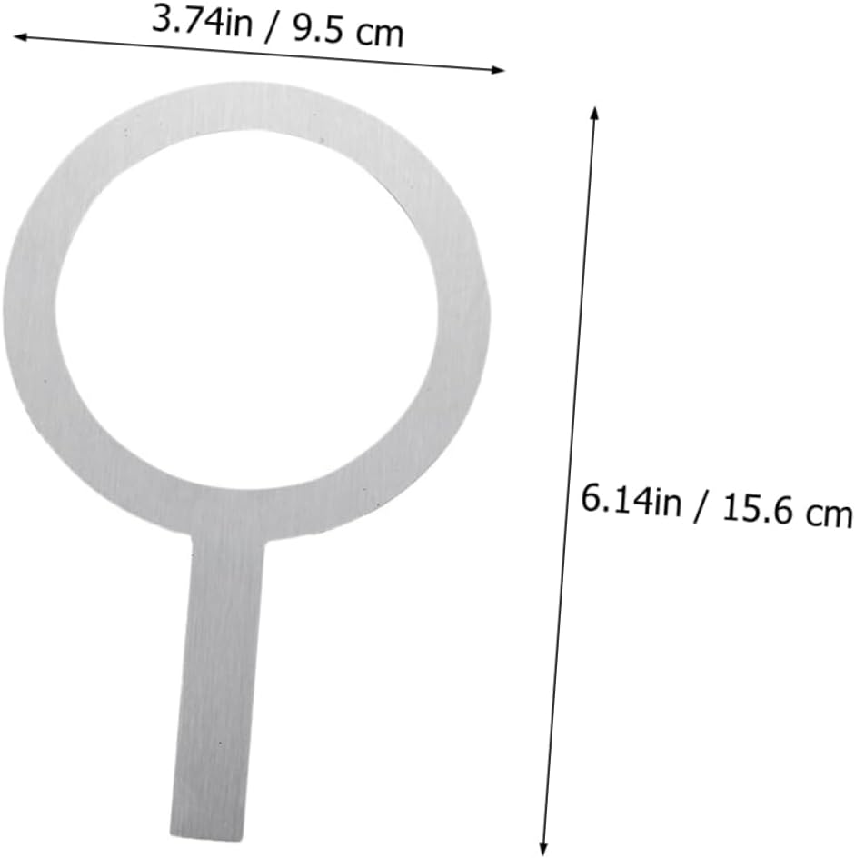 VINTORKY Rust-Proof Milk Tea Cup Rings Stainless Steel Baking Cup Rim Covers with Handle 95Mm Outer Diameter Multipurpose 4Pcs Set