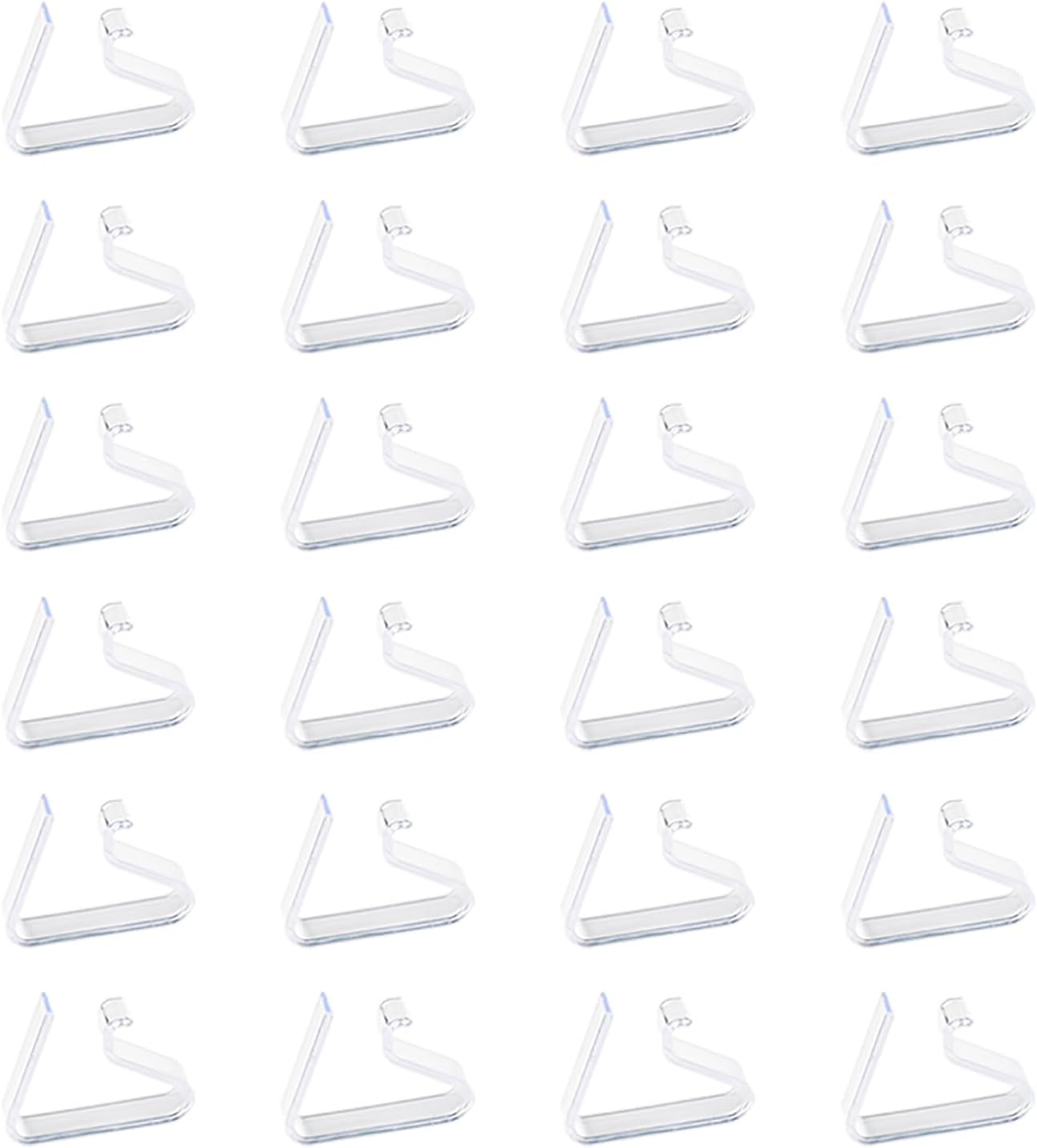 24-Pack Clear Plastic Tablecloth Clips (Large) &ndash; Windproof Table Cover Holders for Indoor & Outdoor Use, Picnic, Camping, Party, Wedding Christmas image number 4