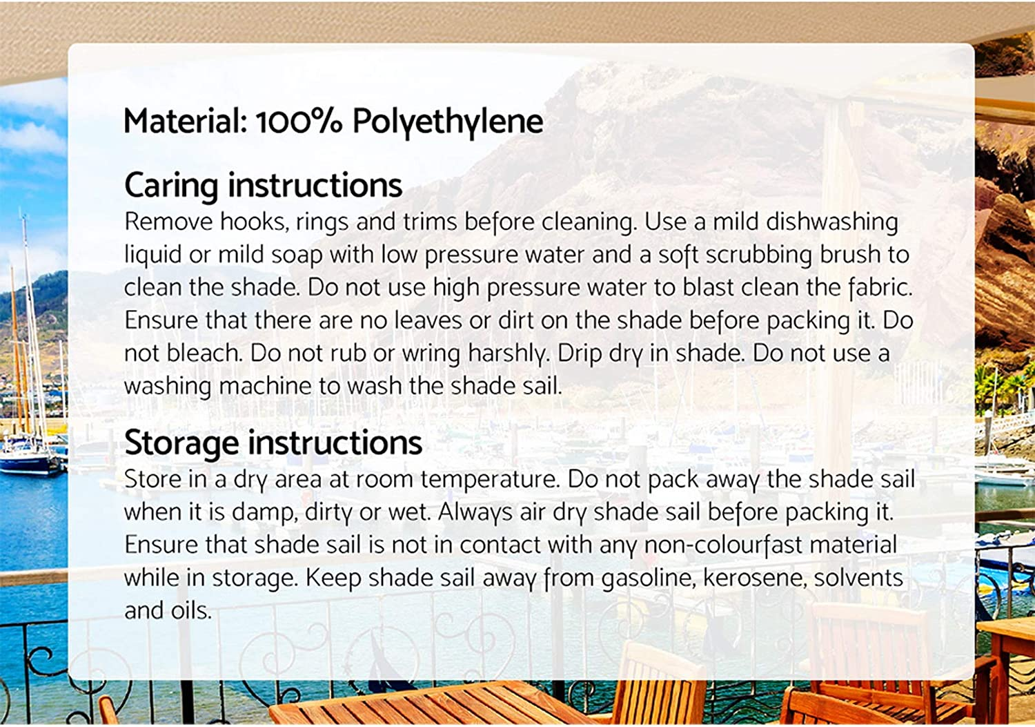 Instahut Shade Sail Square 5 X 5M Sunshade Cloth Shadecloth Sun Block Outdoor Marquee Canopy Shelter Cover for Beach Pool Patio Backyard Lawn Garden Carport Fence Greenhouse, Beige 98% UV Blockage