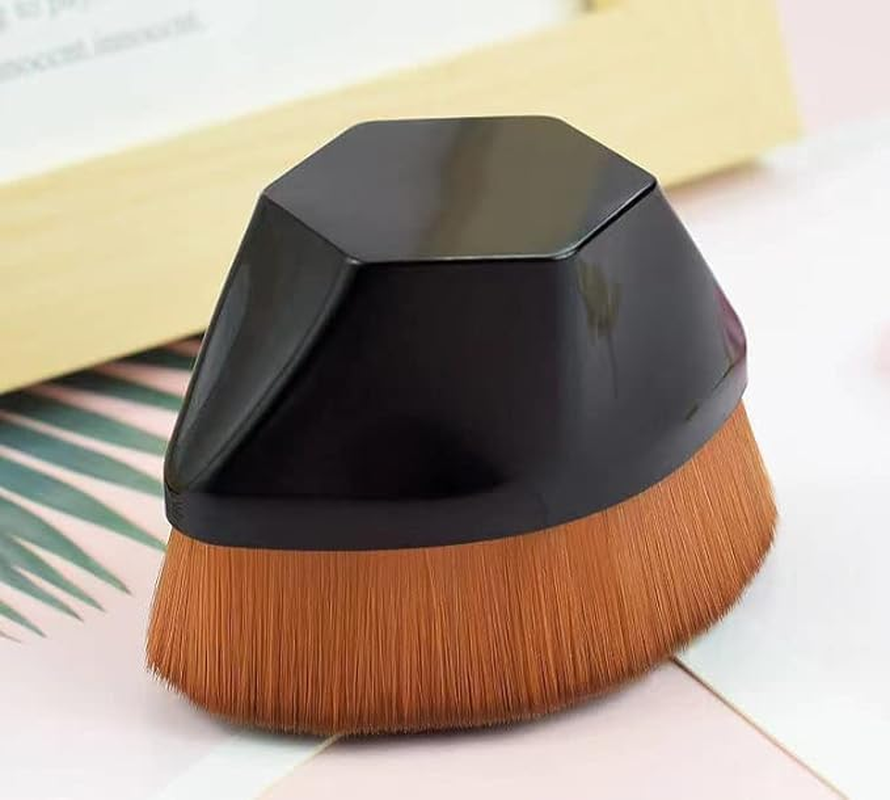 Face Makeup Brush Foundation Blush Brushes Kabuki Magic High-Density Brush Multifunctional Base Makeup Brush Tool (2Pcs,Bk+Gr) image number 2