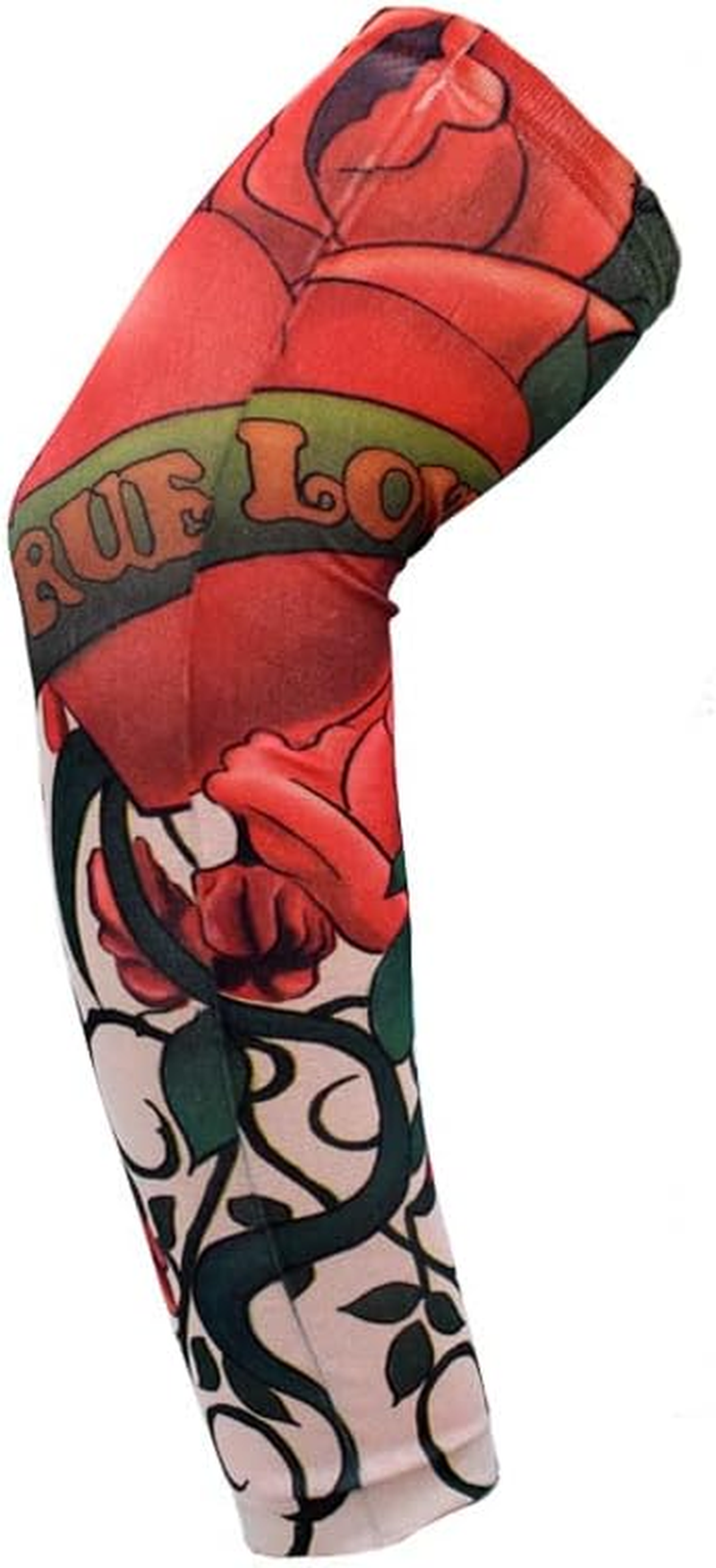 LORJE Tattoo Sleeves, 7Pcs Stretchy Arm Sleeves Fake Tattoos Sleeves to Cover Arms Sun Protection Sleeves Costume Tattoo Sleeve Covers Temporary Designs Tribal Tattoo Sleeve image number 6