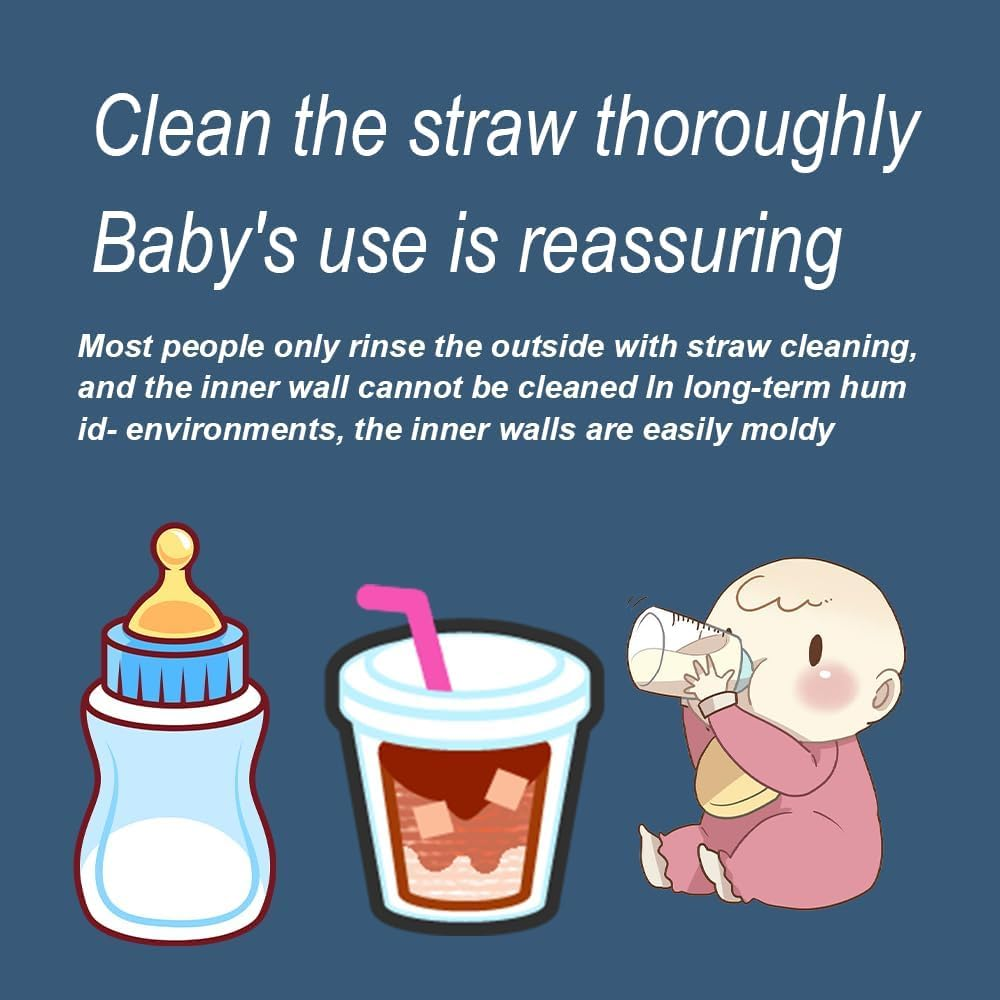 MJIYSGS 10Pcs Bottle Brush, Stainless Steel Straw Cleaner, Pipe Cleaners, Baby Bottle Cleaning Brushes, Test Tube Brush for Cleaning image number 5