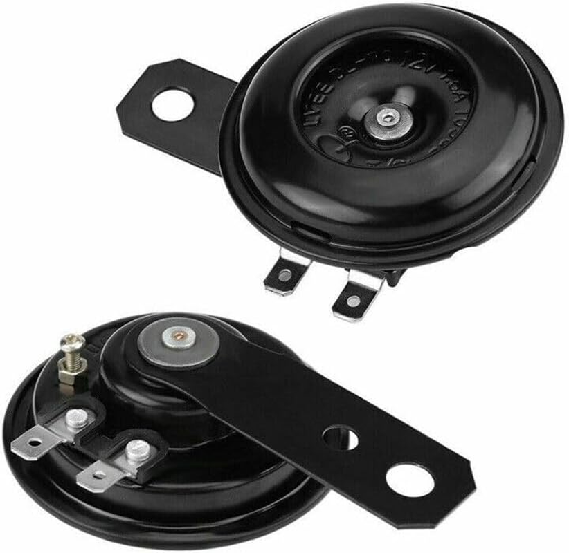 AIMALL 12V Super Loud 105Db Universal Motorcycle Car Electric Bike ATV Horn Waterproof，Durable Metal, Black Design， Effective for All Weather Conditions image number 4