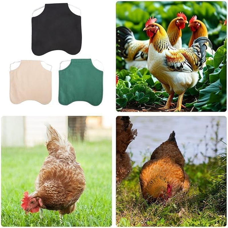 Chicken Saddles for Hens | 3X Chicken Hen Mating Saddle Clothes - Protective Small Medium Breeds Poultry Clothes for Farm Yard Garden Outdoor (Multicolor) image number 4