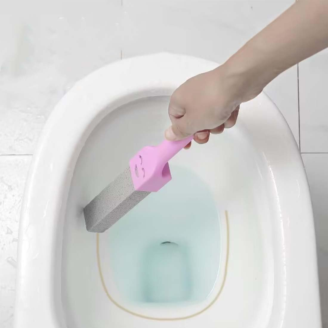 SULIUDAJI Pumice Stone Toilet Cleaner, Pack of 3 Cleaning Pumice Stone Toilet Pumice Stone Cleaning Stone with Three Handles, Pumice Stone Toilet for Toilet, Grill, Kitchen, Shower, Bathroom, Sink image number 1