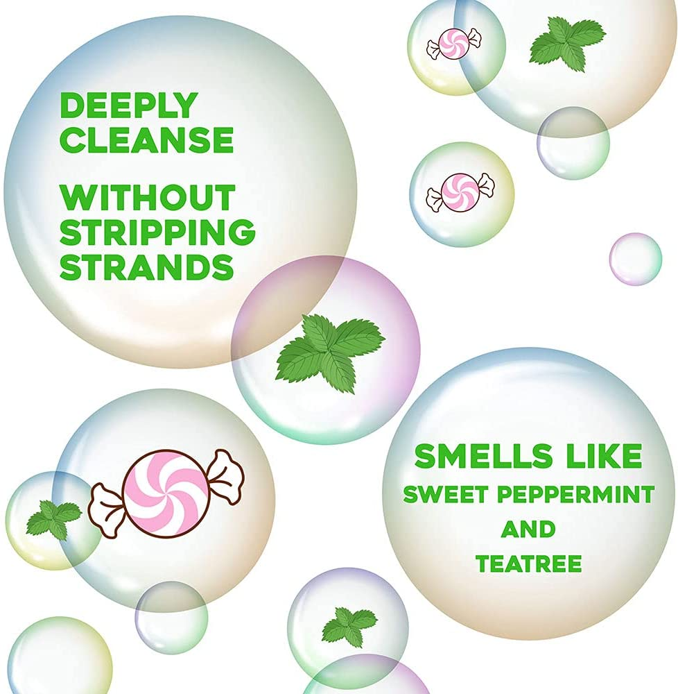 OGX Extra Strength Refreshing + Invigorating Teatree Mint Dry Scalp Treatment with Witch Hazel Astringent to Help Remove Scalp Buildup, Paraben-Free, Sulfate Surfactant-Free, 4 Fl Oz image number 4