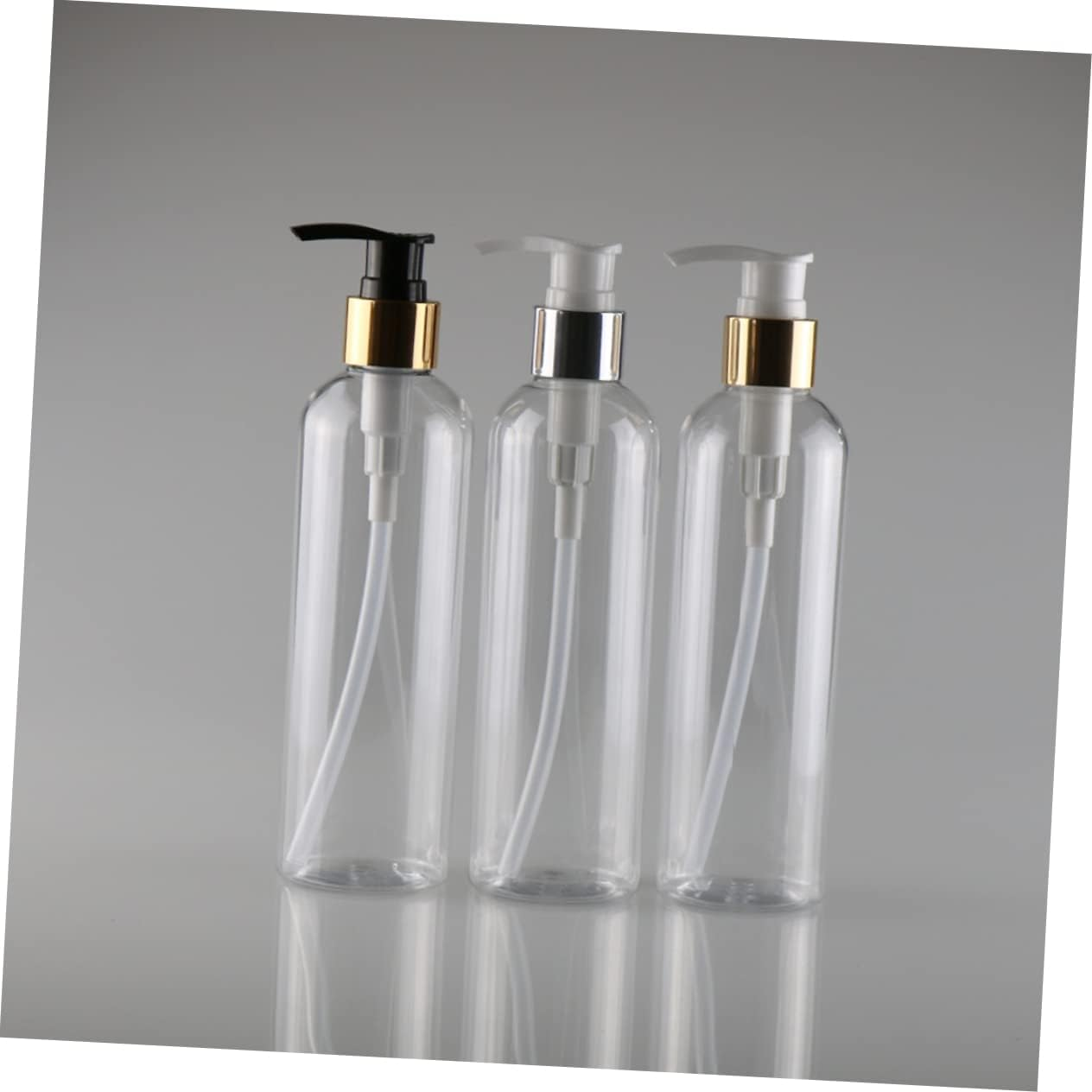 WOONEKY Airless Pump Bottles 250Ml Emulsion Bottle Plastic Refillable Dispenser for Travel