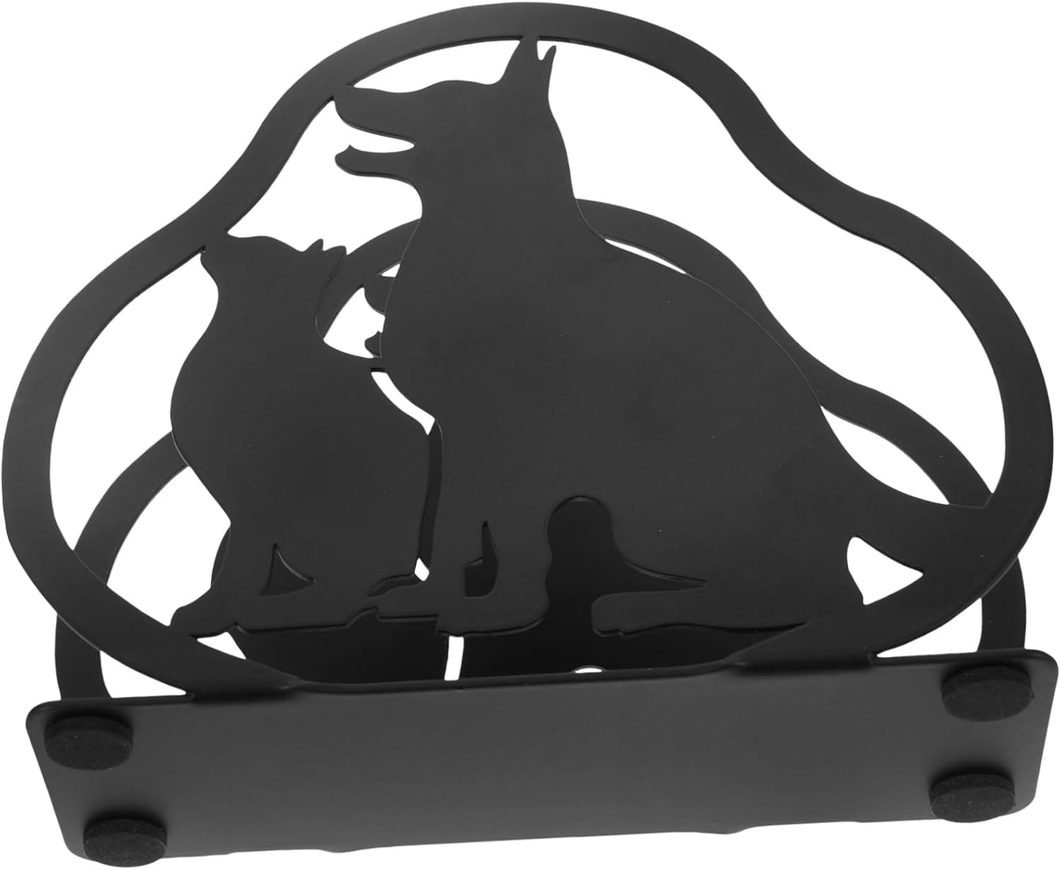 Jojofuny Vertical Napkin Holder Animal Design Iron Napkin Rack Kitchen Utensils Holder image number 2