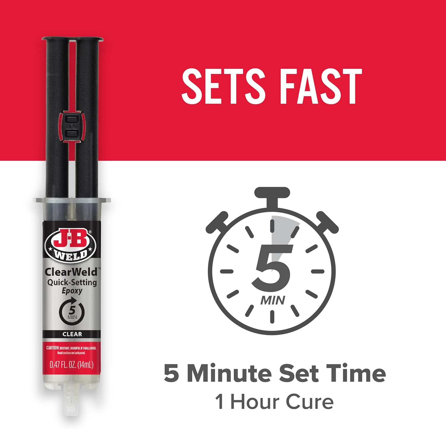 JB Weld Clearweld Syringe, 14 Ml (Pack of 2) image number 4