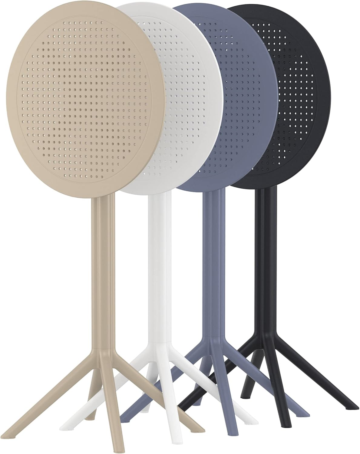 Sky Folding 60 round Bar Table, Taupe