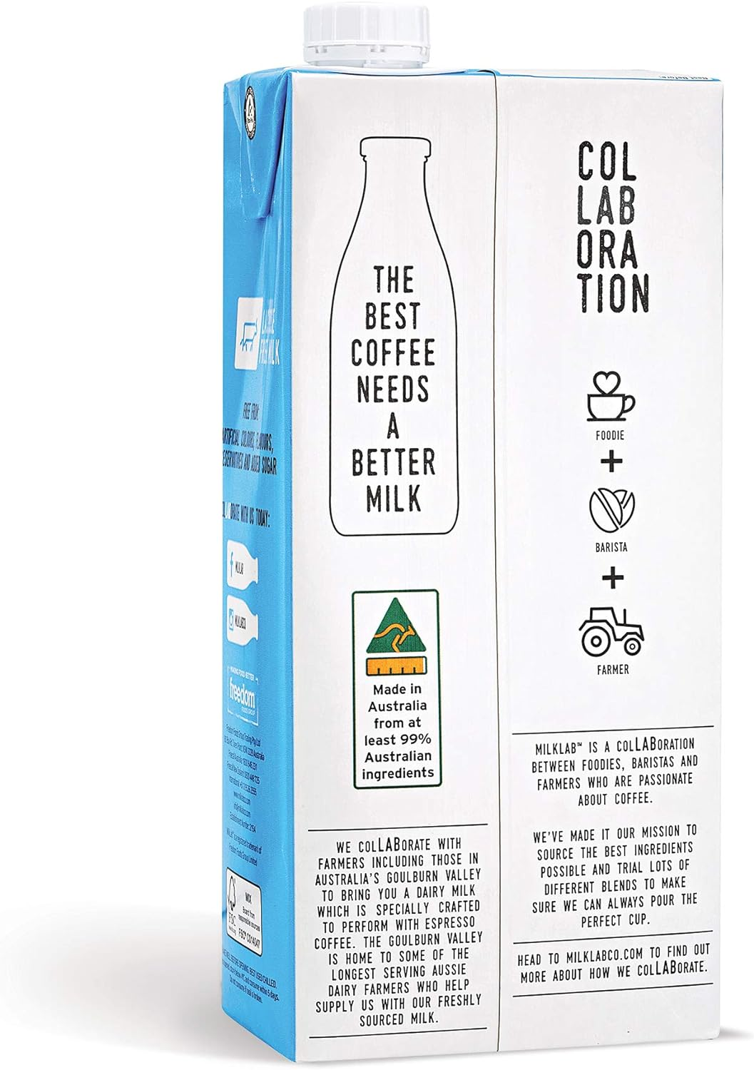 Milklab Lactose Free Milk 12 Pack of 1 Liter image number 1