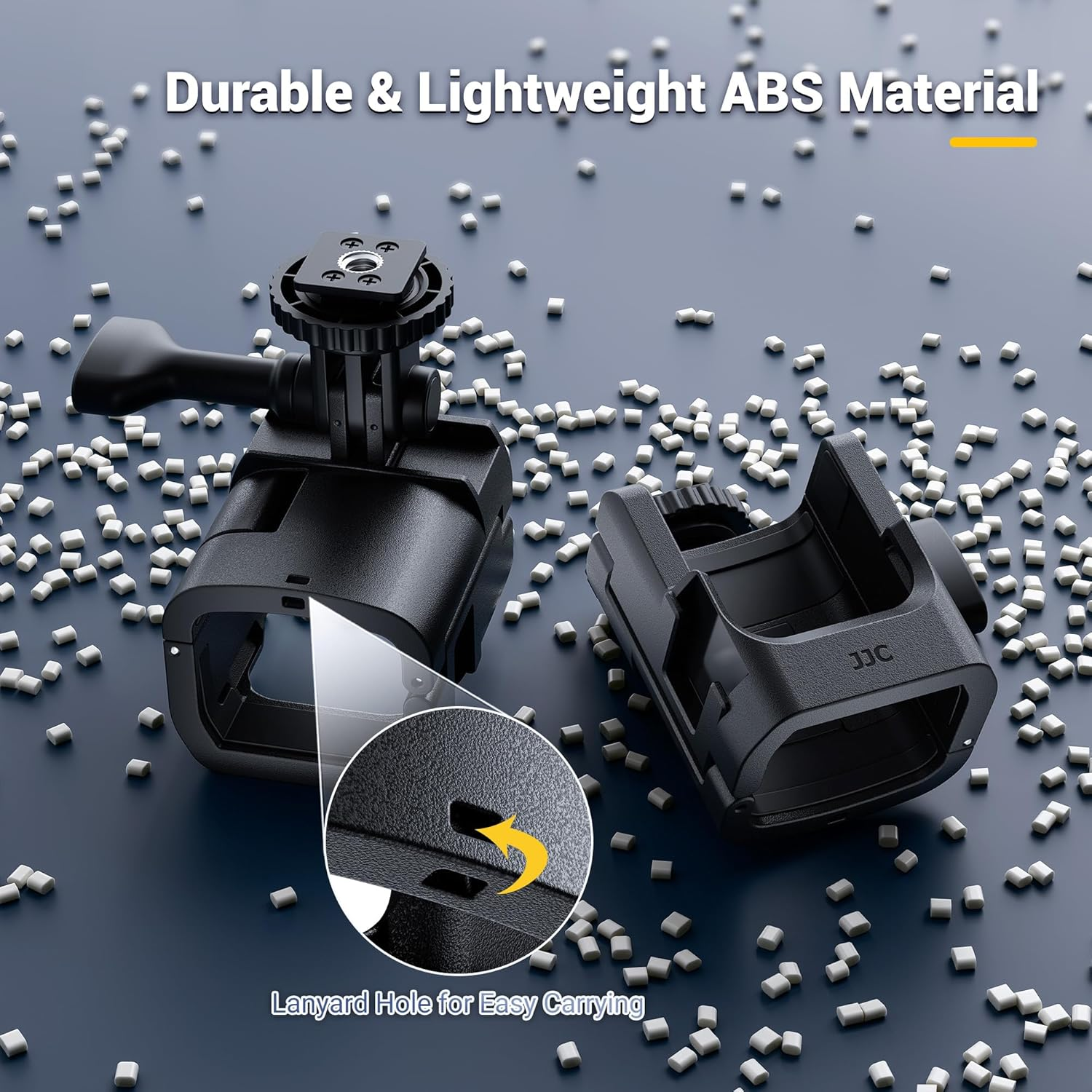 JJC Expansion Adapter for DJI Osmo Pocket 3 Protective Cage Bracket with Hot Shoe Mount & 1/4-20&lsquo; Screw Holes/Osmo Pocket3 Action Quick-Release image number 5