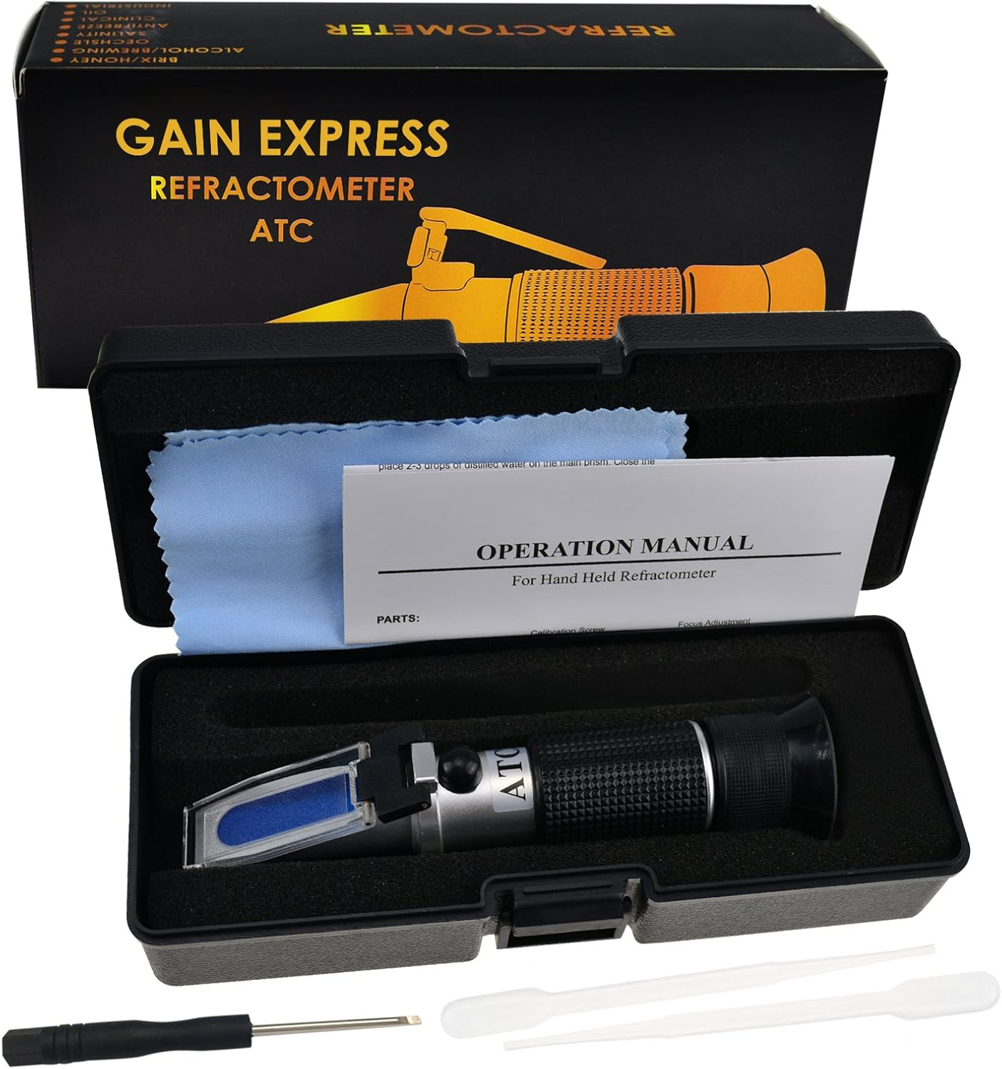 Gain Express 6-In-1 Automotive Car Refractometer ATC for Adblue/Antifreeze/Battery Acid/Windshield Fluid, Coolant Charge Specific Gravity Density Condition image number 5