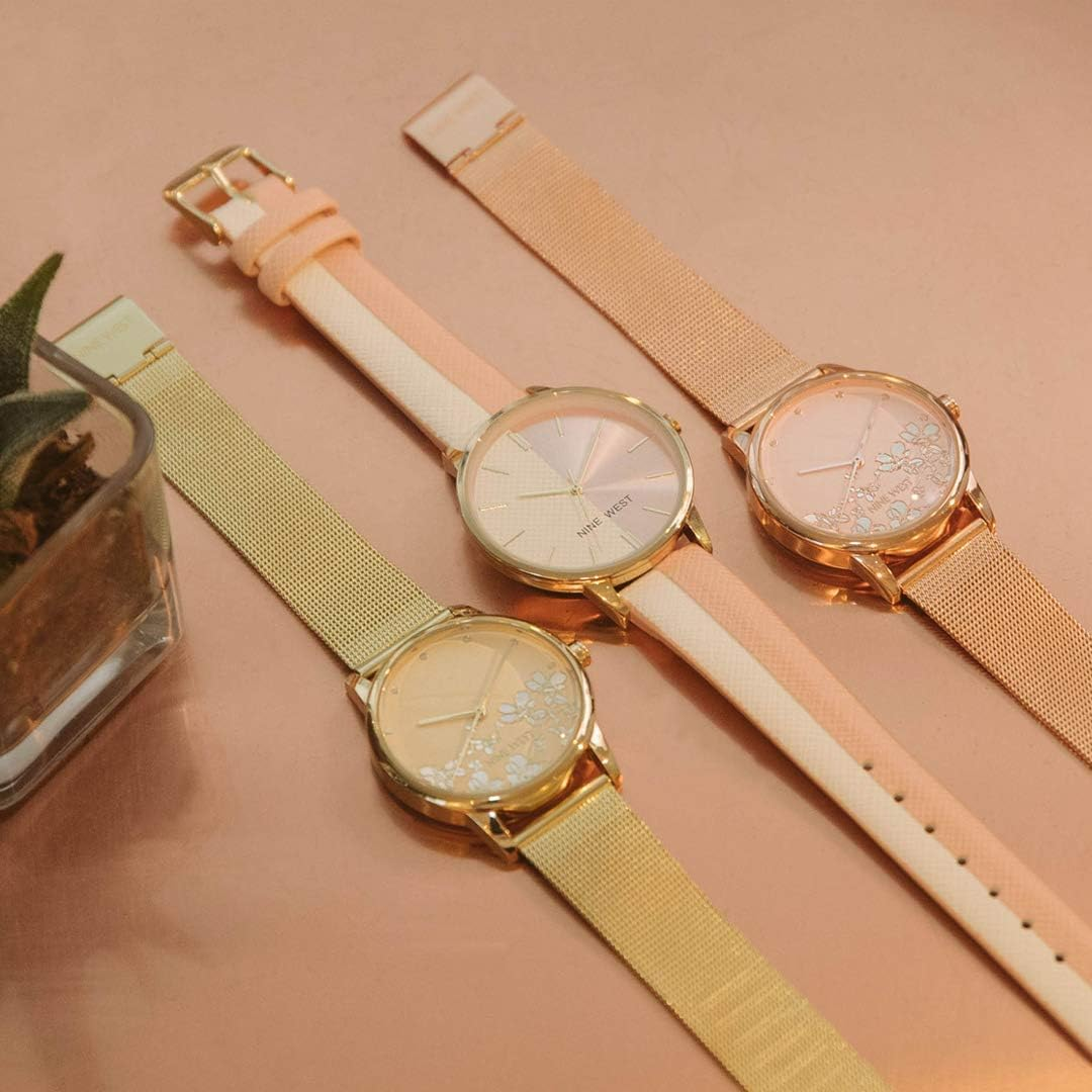 Nine West Women'S Bracelet Watch - Gold image number 5