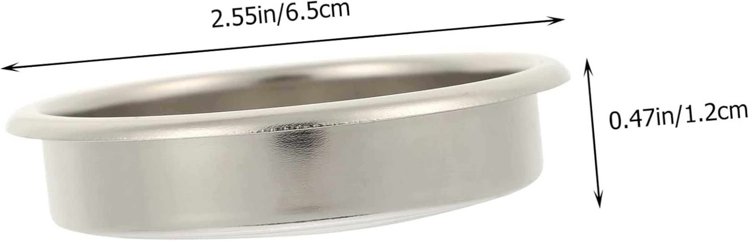 Ciieeo Stainless Steel Backflush Insert for Espresso Machines Blind Filter Disk Replacement for Semi Automatic Coffee Makers Coffee Accessory for Fine Taste