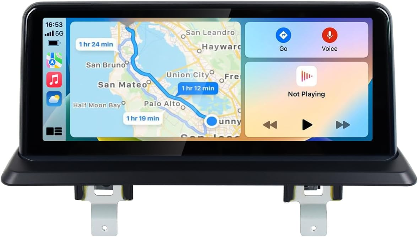 Android AUTO Wireless Carplay Radio Touch Screen for BMW 1 Series E81 E82 E87 E88 from 2006 to 2012 without Original Display Bluetooth Linux System image number 1