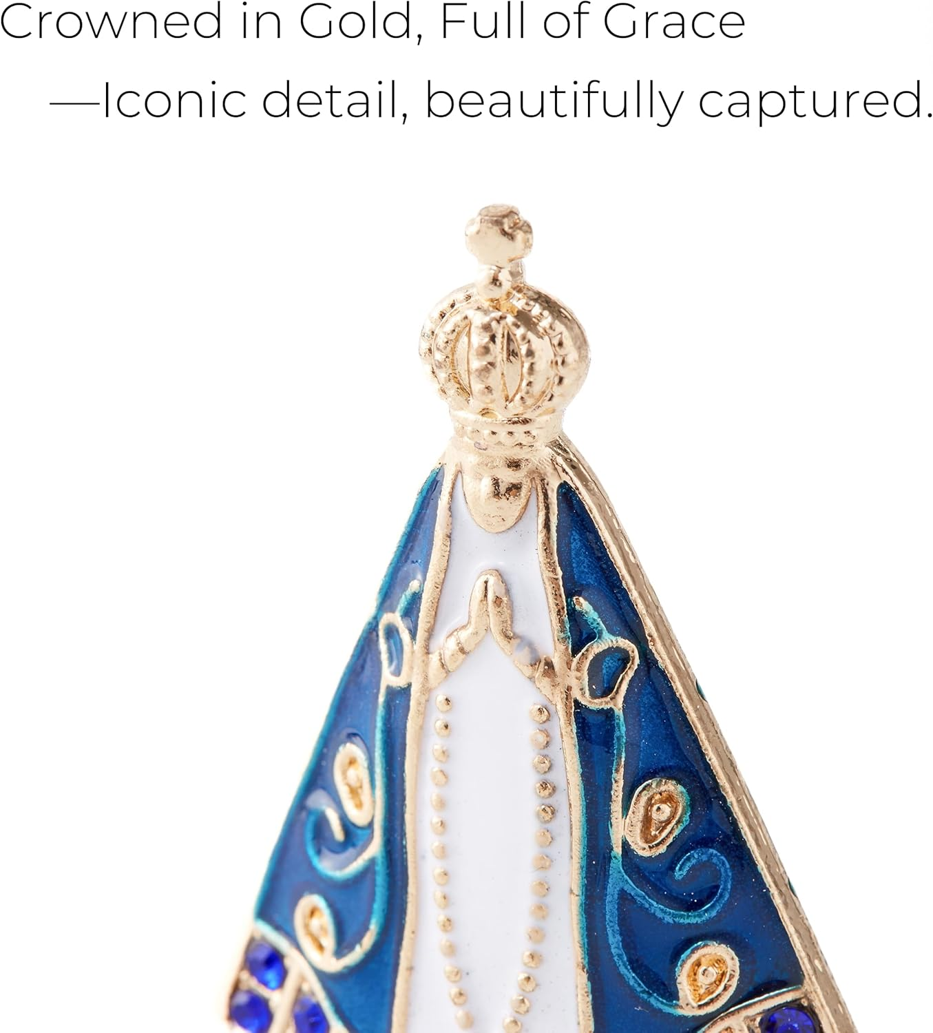 Nossa Senhora Aparecida Miniature Statue Set of 5 &ndash; Brazilian Virgin Mary Figurine for Home Altar, Car Dashboard, Collectible Display, and Devotional D&eacute;cor image number 4