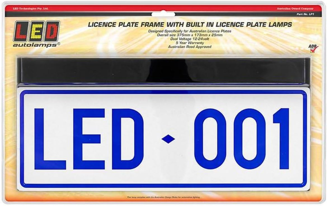 MAXILAMP Multi-Volt 12-24V LED Licence Plate Frame Blister Pack for LED Generation II Lamps image number 3