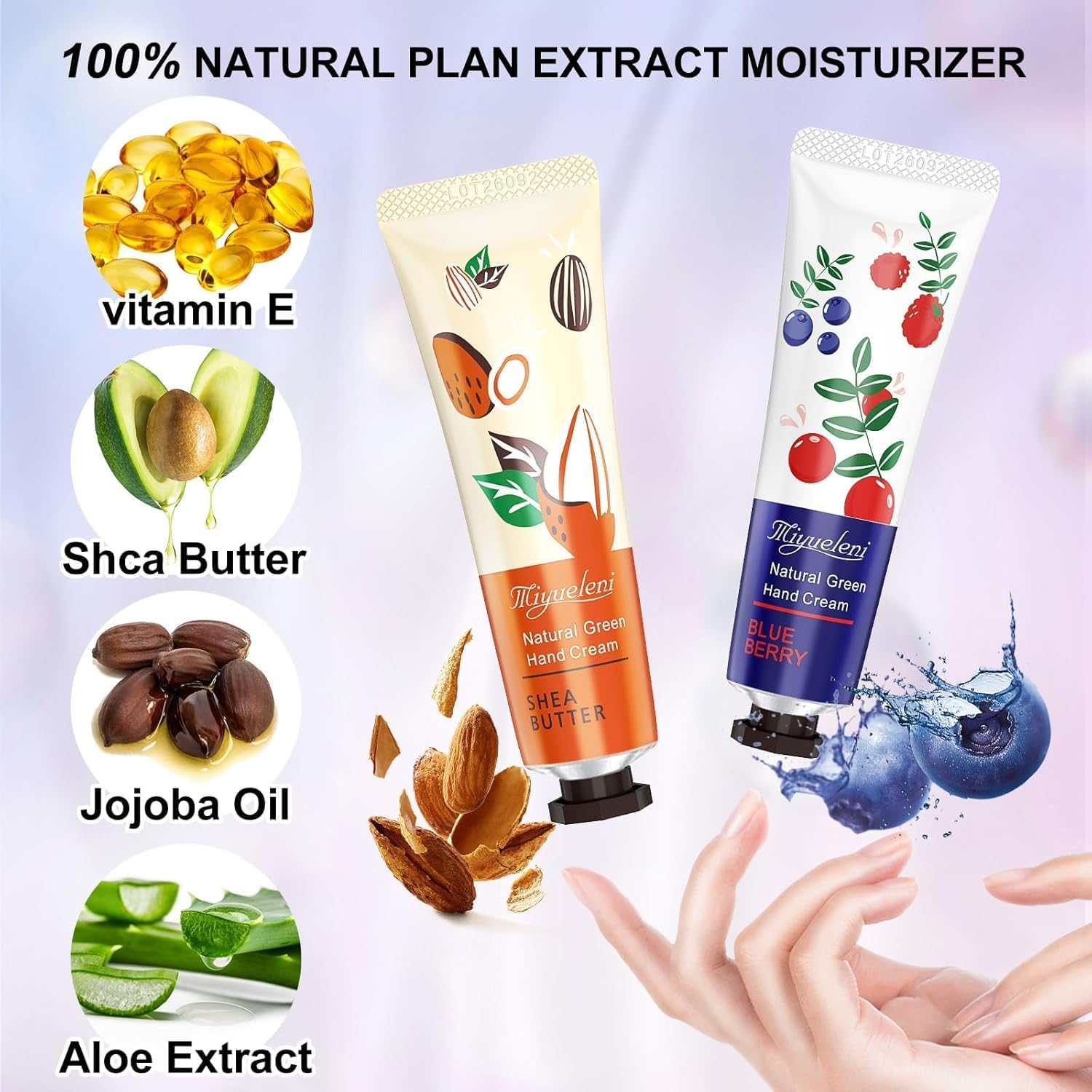 10 Pack Hand Cream Gift Set for Women,Mothers Day for Mom,Teacher Appreciation,Nurses Week Gifts,Birthday Gifts for Women,Natural Plant Fragrance Mini Lotion Moisturizing Hand Care Cream image number 3