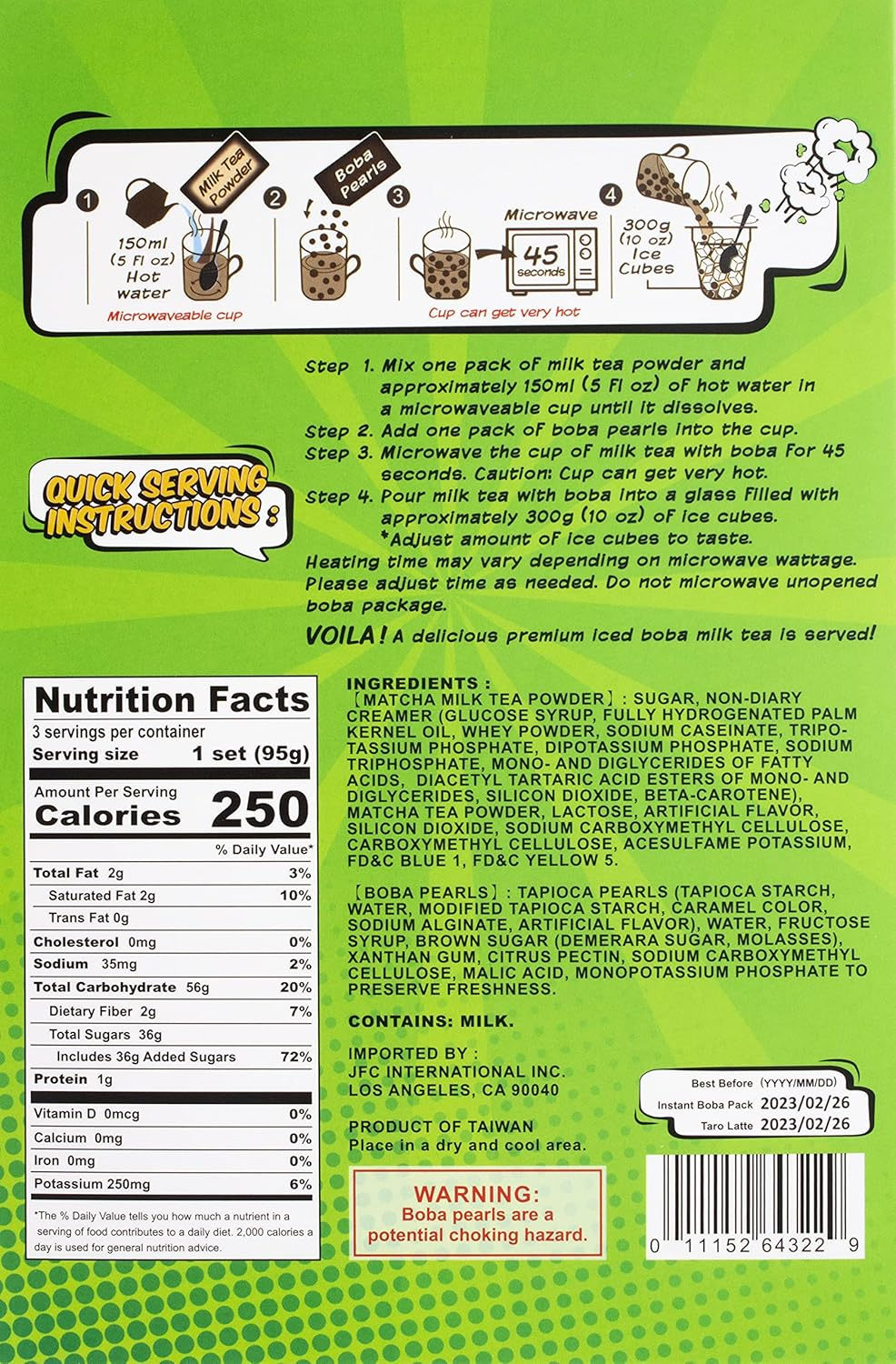 J-BASKET Matcha Boba Kit, Matcha, 10 Oz image number 1