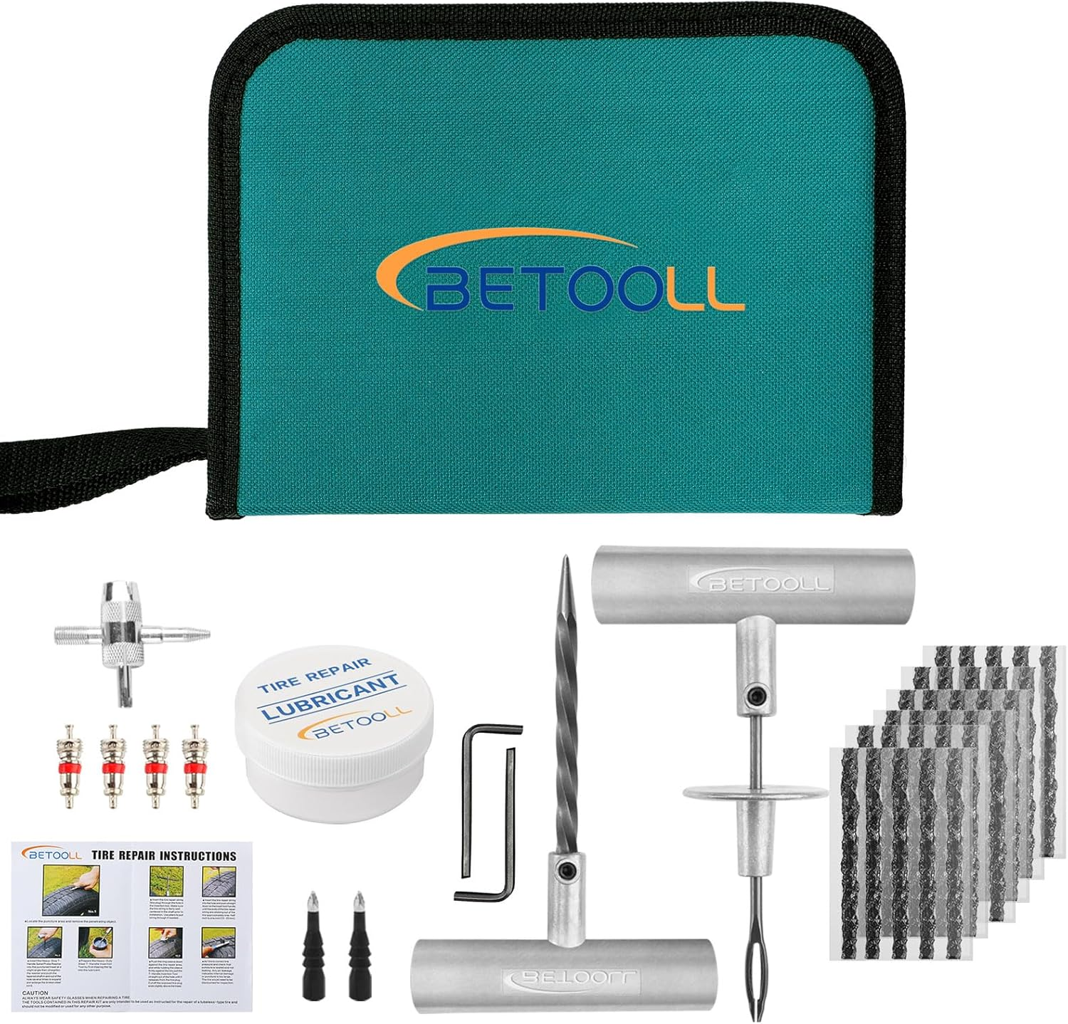 Heavy Duty Tire Repair Kit - 67Pc Set for Motorcycle, ATV, Jeep, Truck, Tractor Flat Tire Puncture Repair image number 5