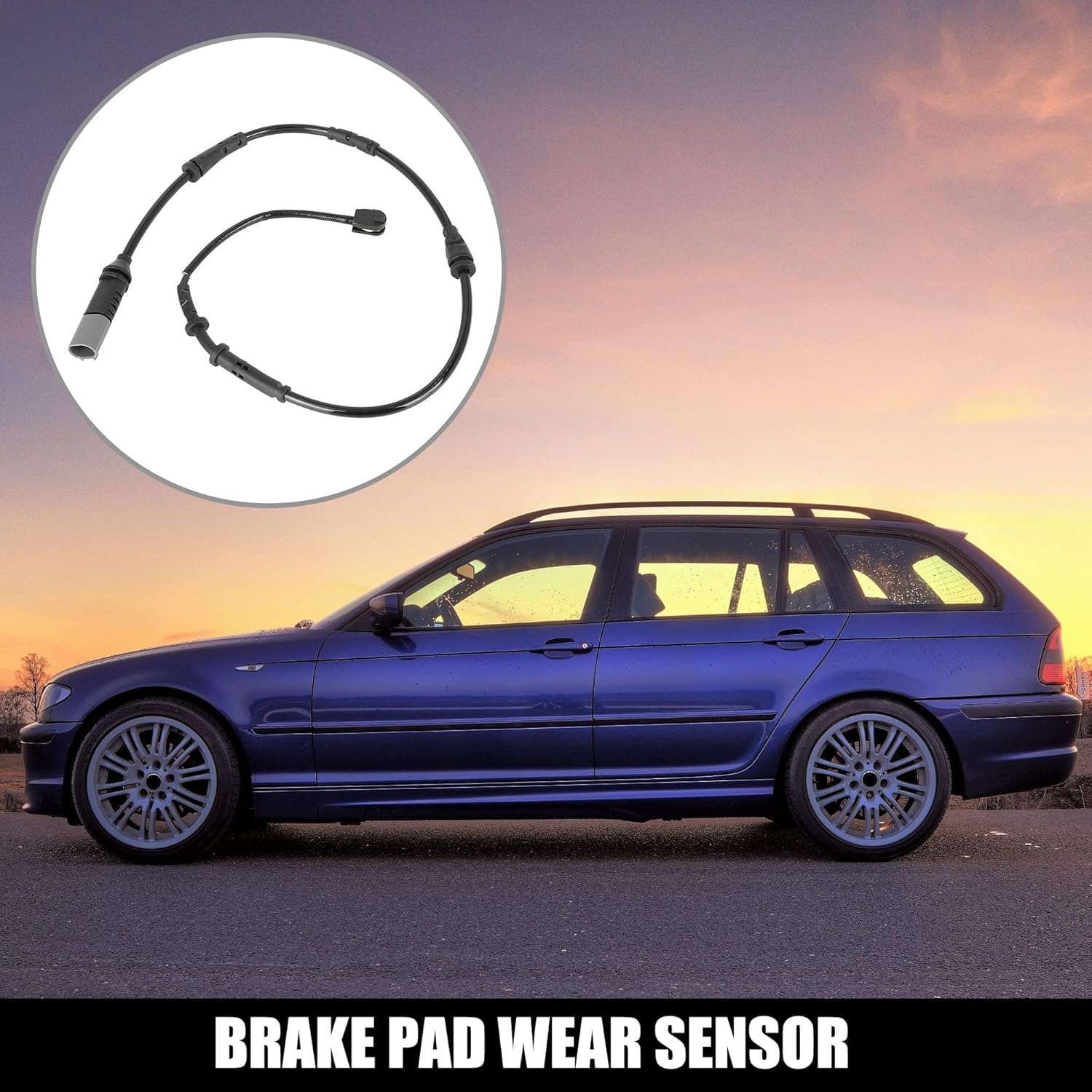 X AUTOHAUX 34356799736 Rear Left Right Brake Pad Wear Sensor for BMW X1 2016-2022 for BMW X2 2018-2023 Metal image number 6