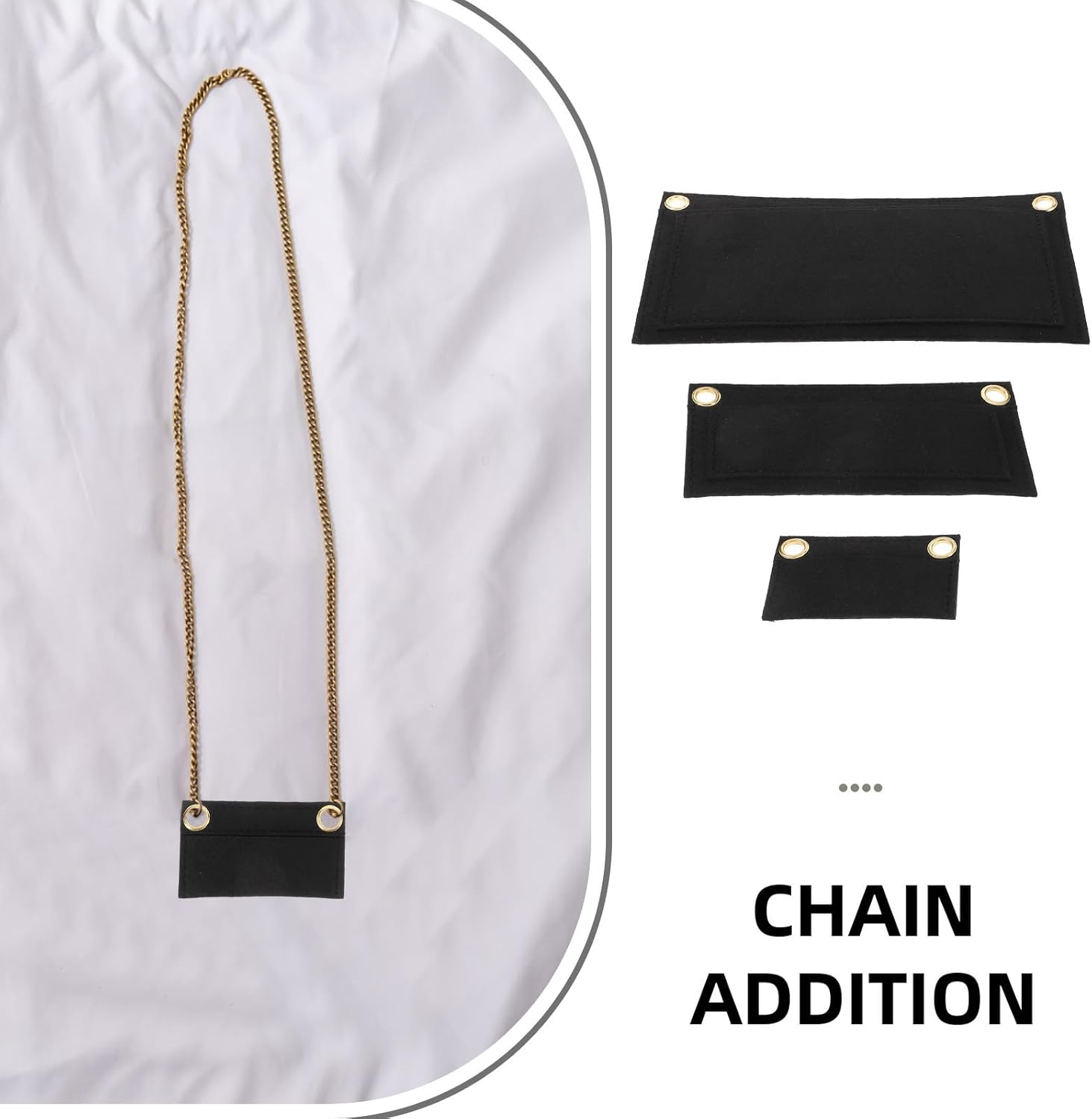 SOIMISS 3Pcs Felt Bag Insert Organizer Set for Clutch and Handbag, DIY Purse Storage Liner with Inner Pocket, Tote and Wallet Organizer Inserts for Travel and Daily Use image number 1