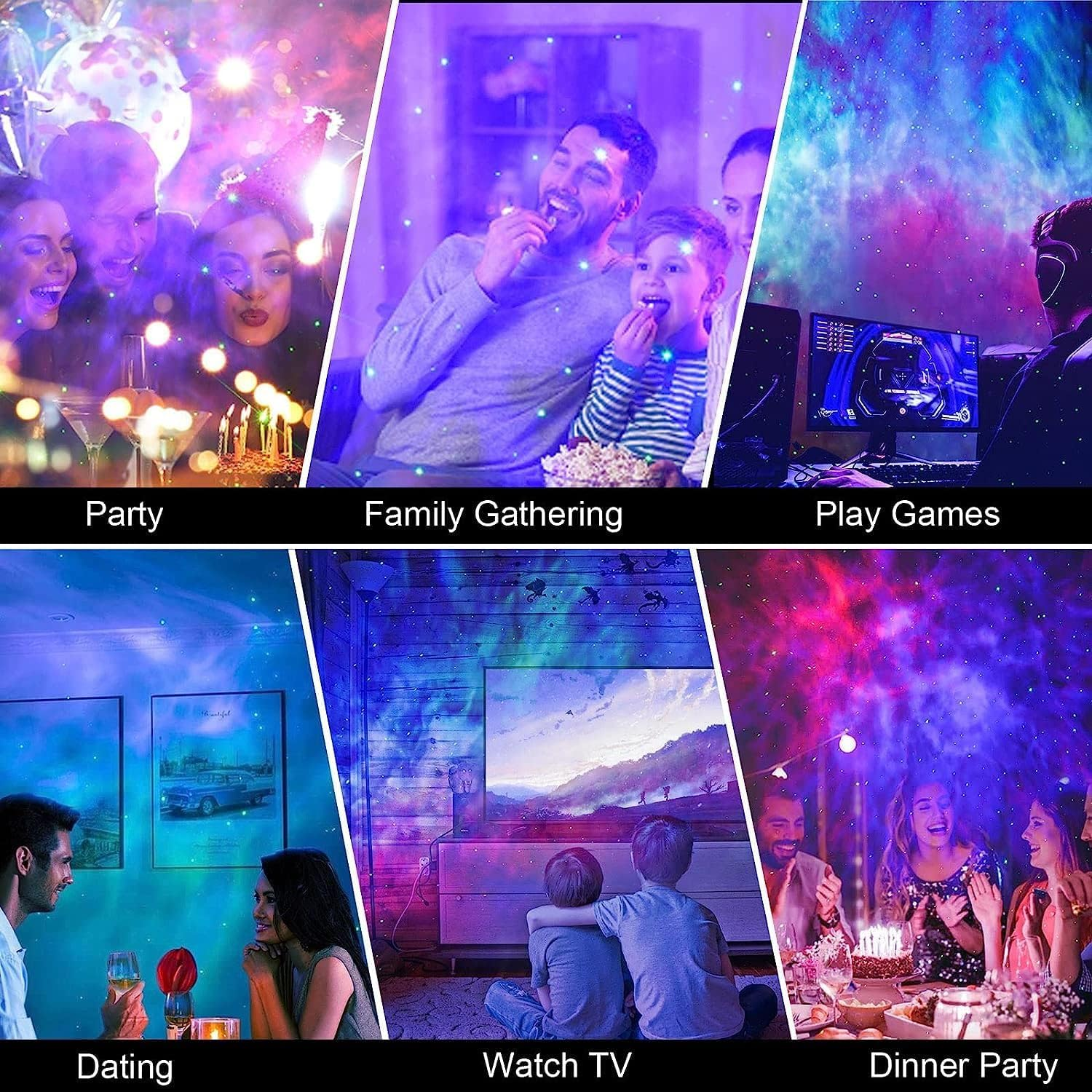 Star Projector Galaxy Light for Bedroom, Smart APP & Voice Control Nebula Projector, Perfect Christmas Hoom Decor Compatible with Alexa & Google Home, Rotatable and Adjustable Cloud Stars image number 4